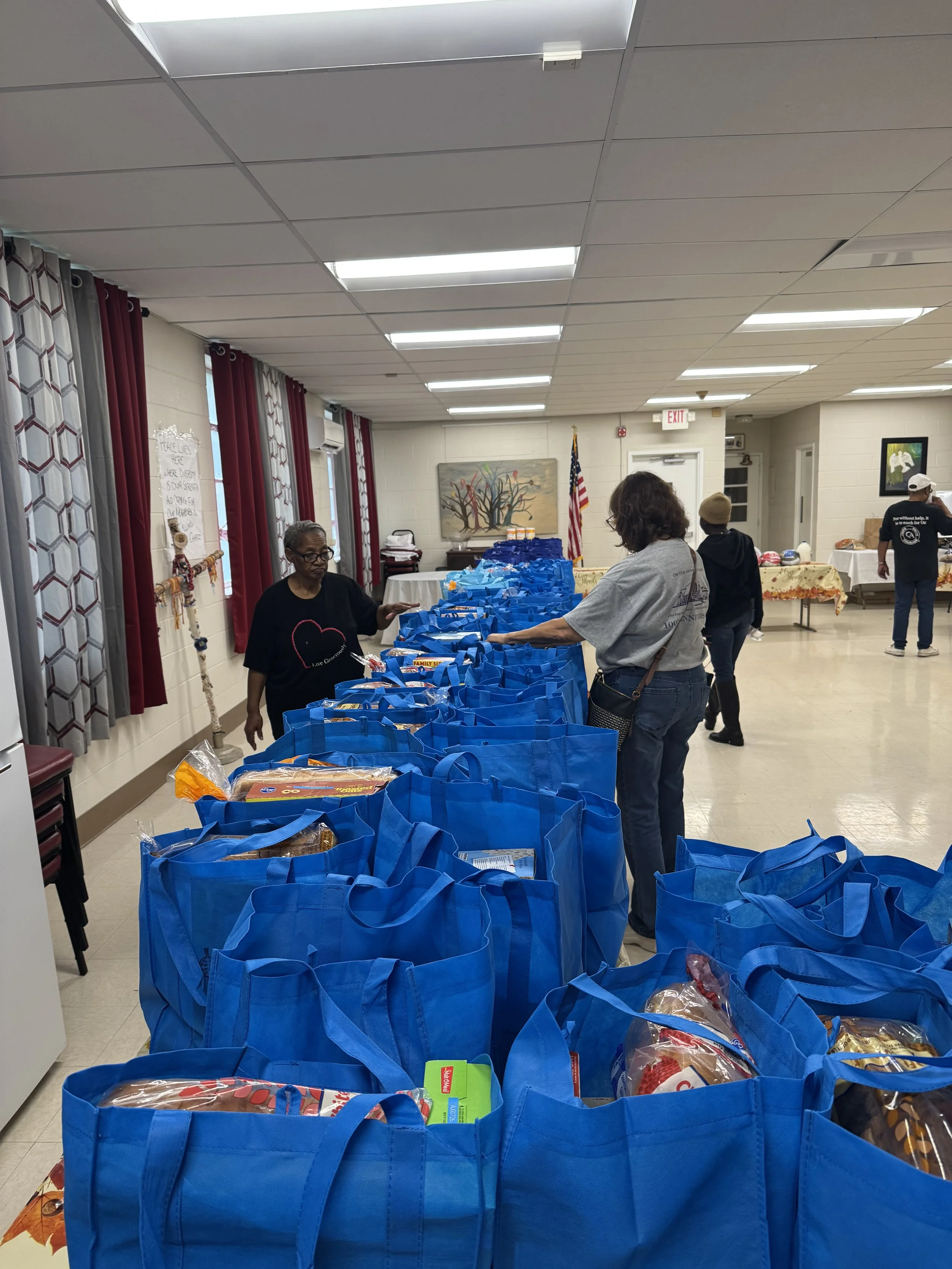 Thanksgiving Basket Distribution 2025
55 Baskets Were Given to Families for the Holiday