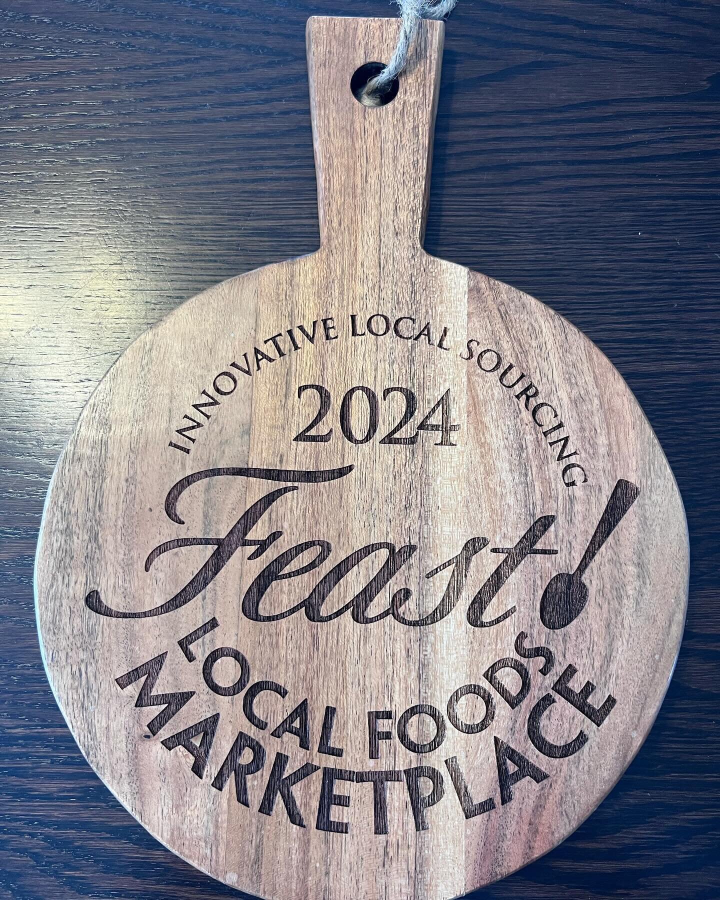 We were thrilled to attend Feast local foods show last week. They are a great organization committed to growing a sustainable, local and regional food system. We were also honored to receive the award for innovative local sourcing due to our recent f