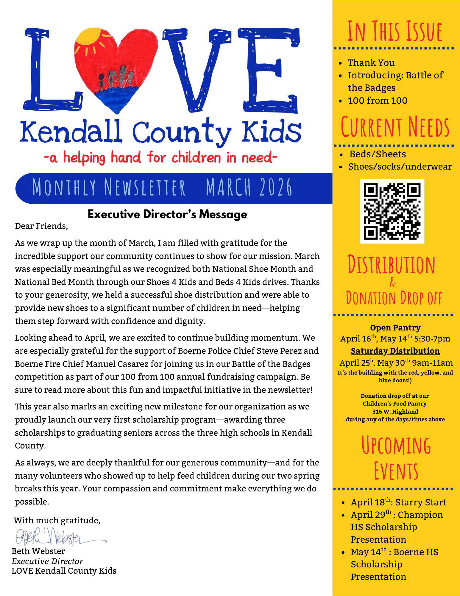 March 2026 Newsletter