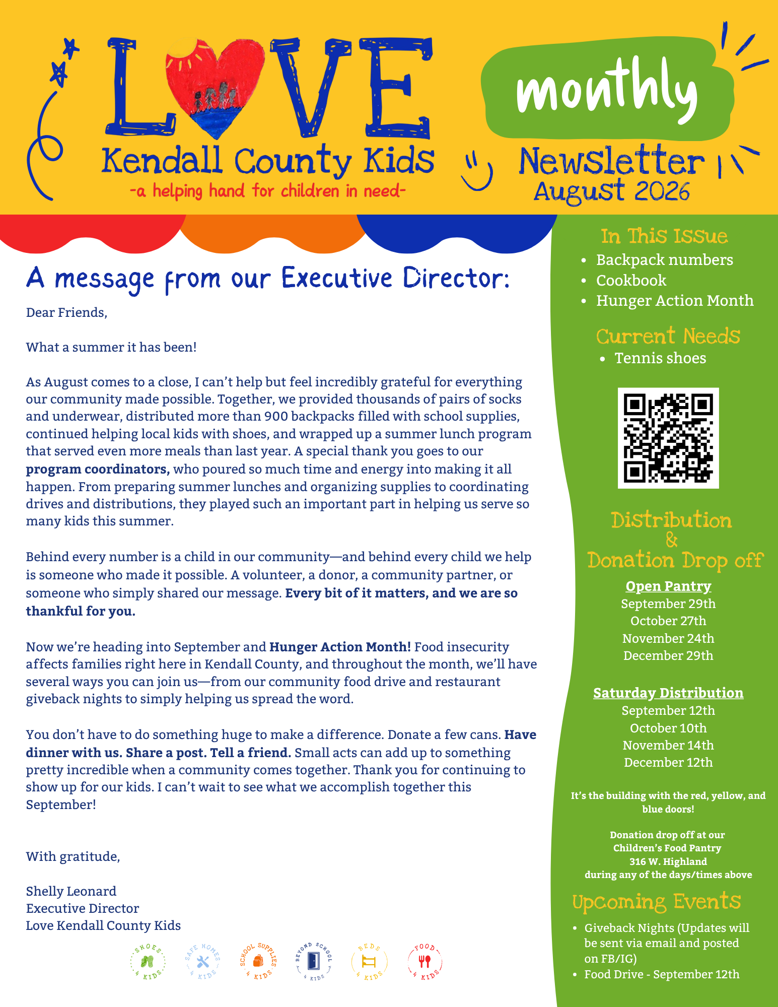 August 2026 Newsletter