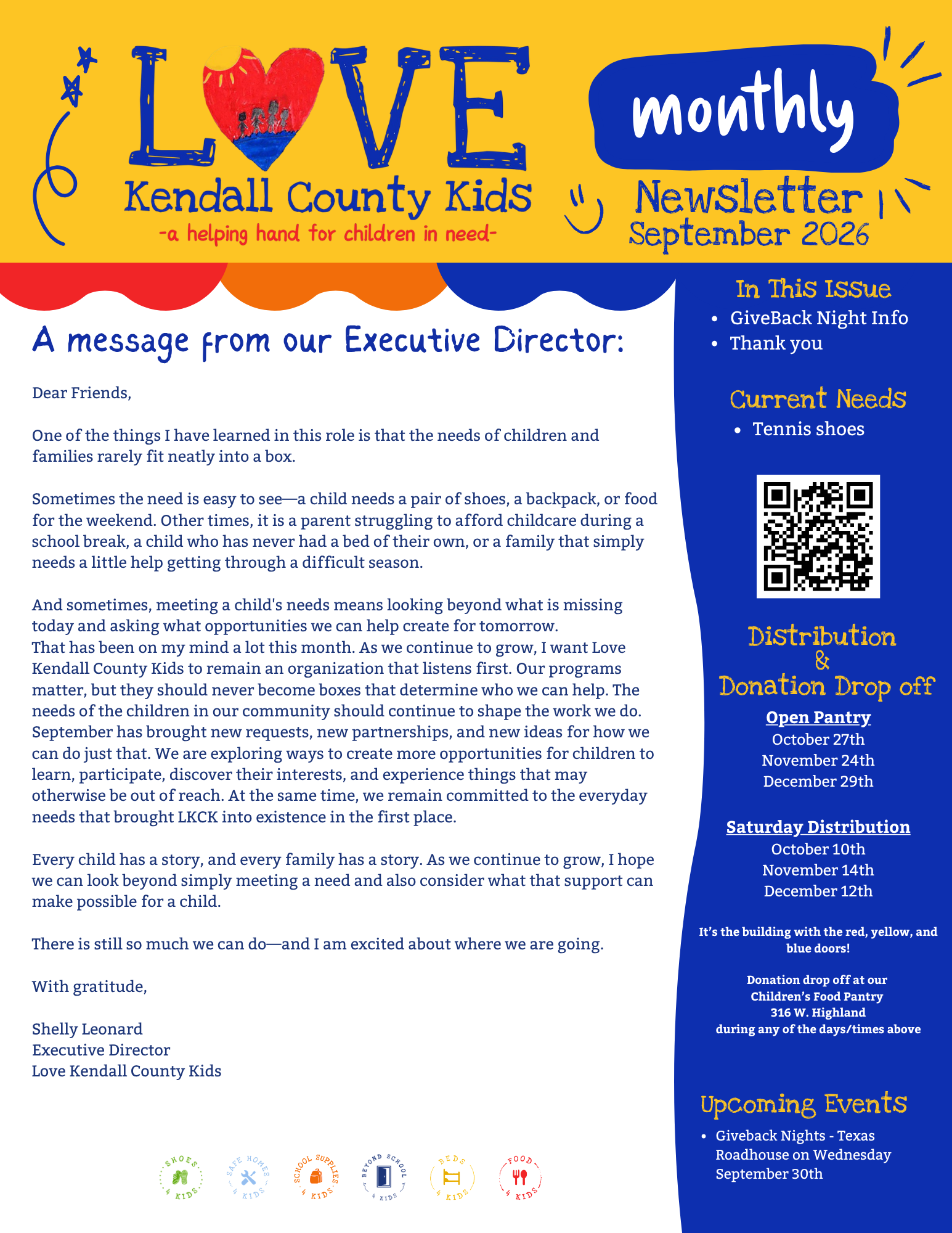September 2026 Newsletter