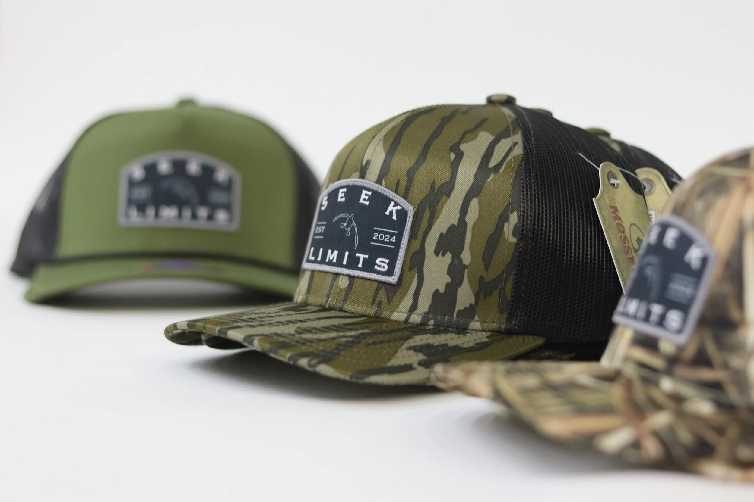 Outdoors hats for Seek Limits out of the DC Area