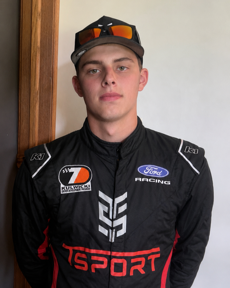 Penn Sauter in a firesuit