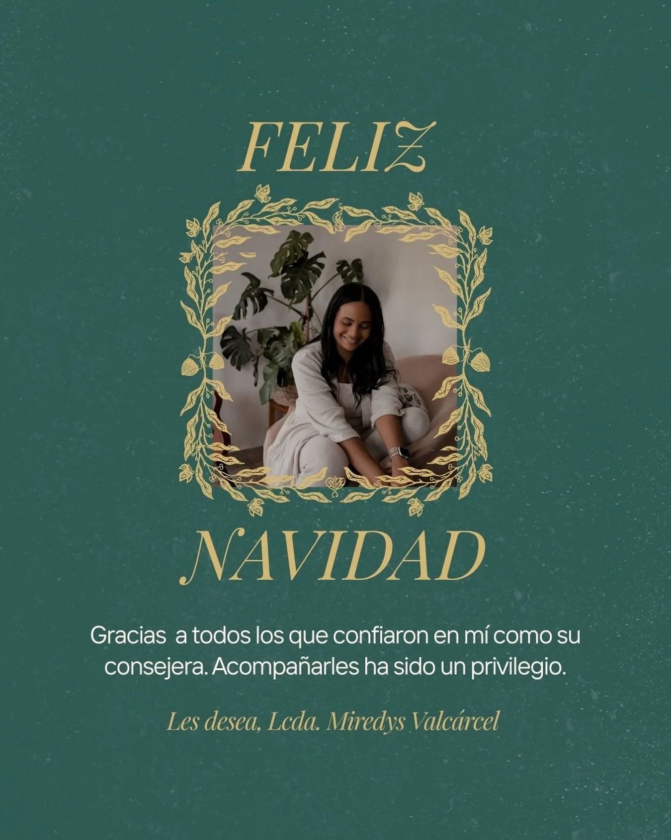 Que m&aacute;s all&aacute; de los regalos, las fiestas y la celebraci&oacute;n, puedas recibir paz en tu mente y tu coraz&oacute;n (Juan 14:27).

Mis mejores deseos en esta navidad.🎄