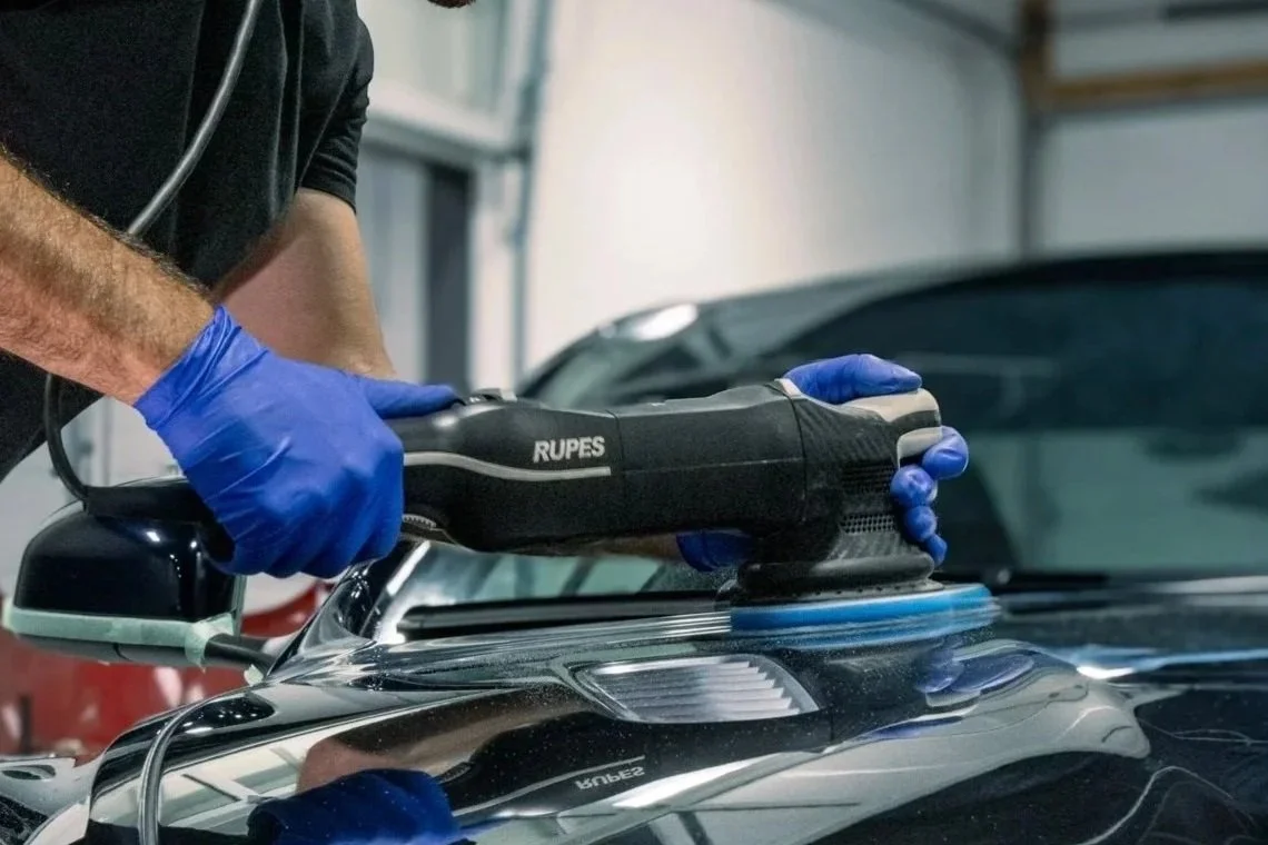 Ruper big foot polisher. Paint Correction service before applying Ceramic Coating