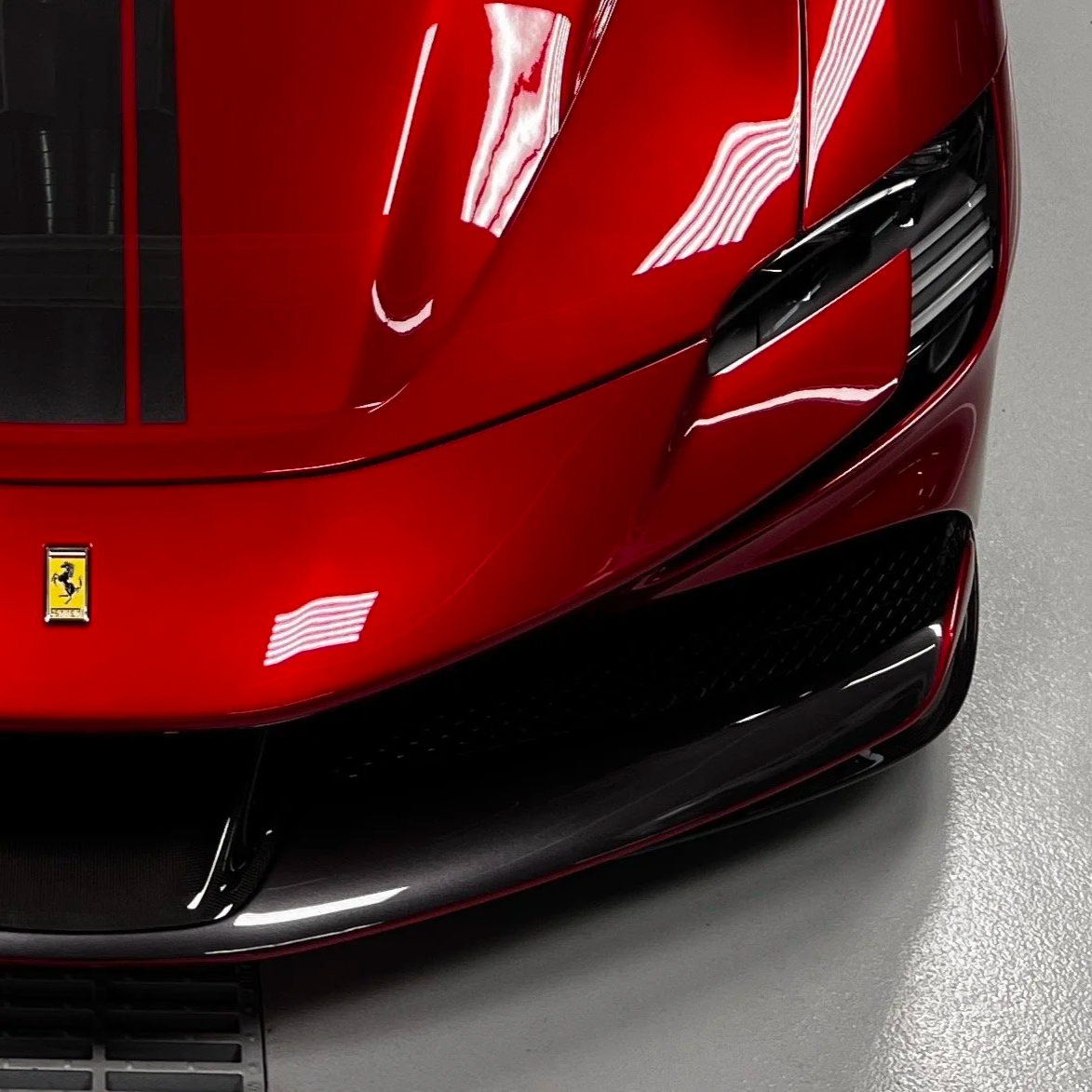 Paint Correction results on a Ferrari SF90