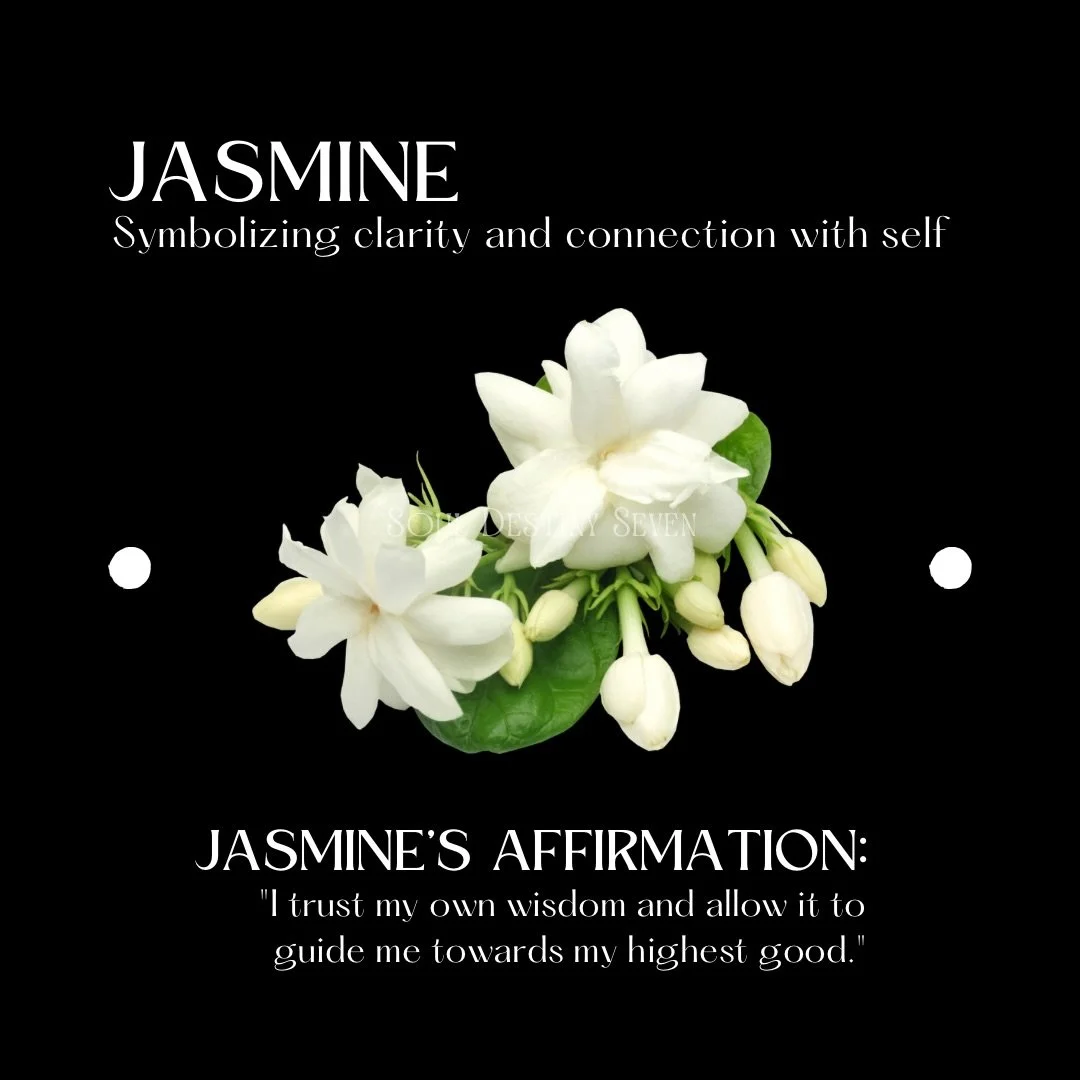 🌿 Floriography Friday: Jasmine

Jasmine is the flower of the quiet heart&mdash;delicate yet powerful, sweet yet mysterious.

In the language of flowers, jasmine symbolizes purity, sensuality, connection to self, intuition, and divine love. Its fragr