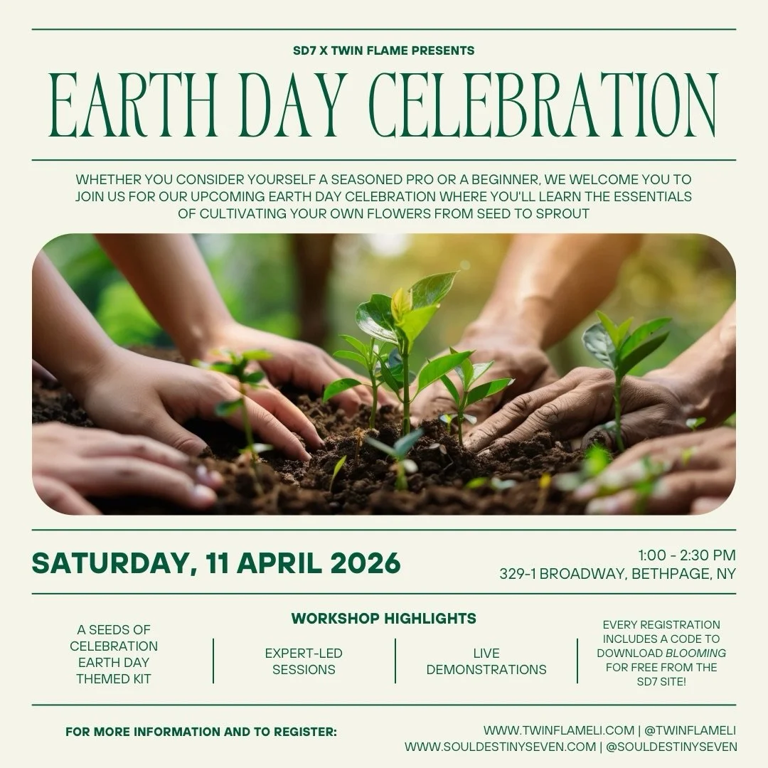 Celebrate Earth Day with your hands in the soil and your heart rooted in intention 🌱🌎🤍

Join us at Twin Flame in Bethpage for a special Earth Day workshop where we&rsquo;ll slow down, connect with nature, and plant the seeds of something meaningfu