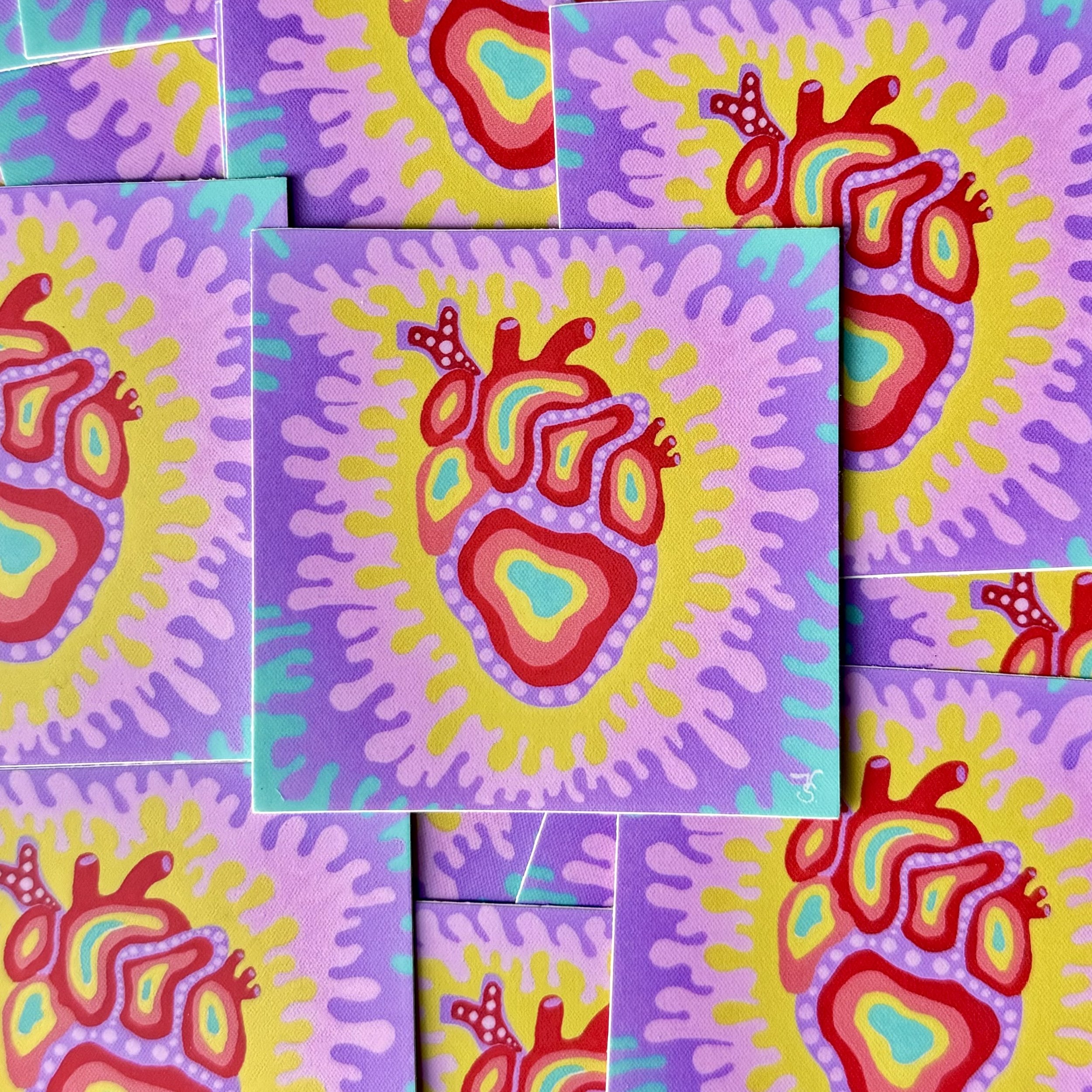 Pop Heart Sticker