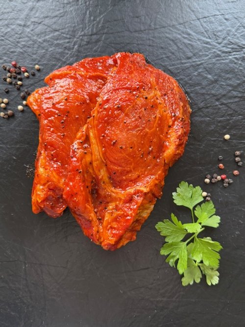 Bio Schweine-Nackensteak mariniert