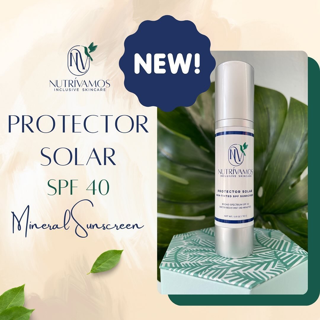 Introducing the newest product from @nutrivamos1 : Protector Solar SPF40 Mineral Sunscreen ☀️ 

Protect yourself from the sun with a sheer matte finish that doubles as a foundation primer! 🌟 

Key benefits include broad spectrum UVA/UVB SPF 40 defen