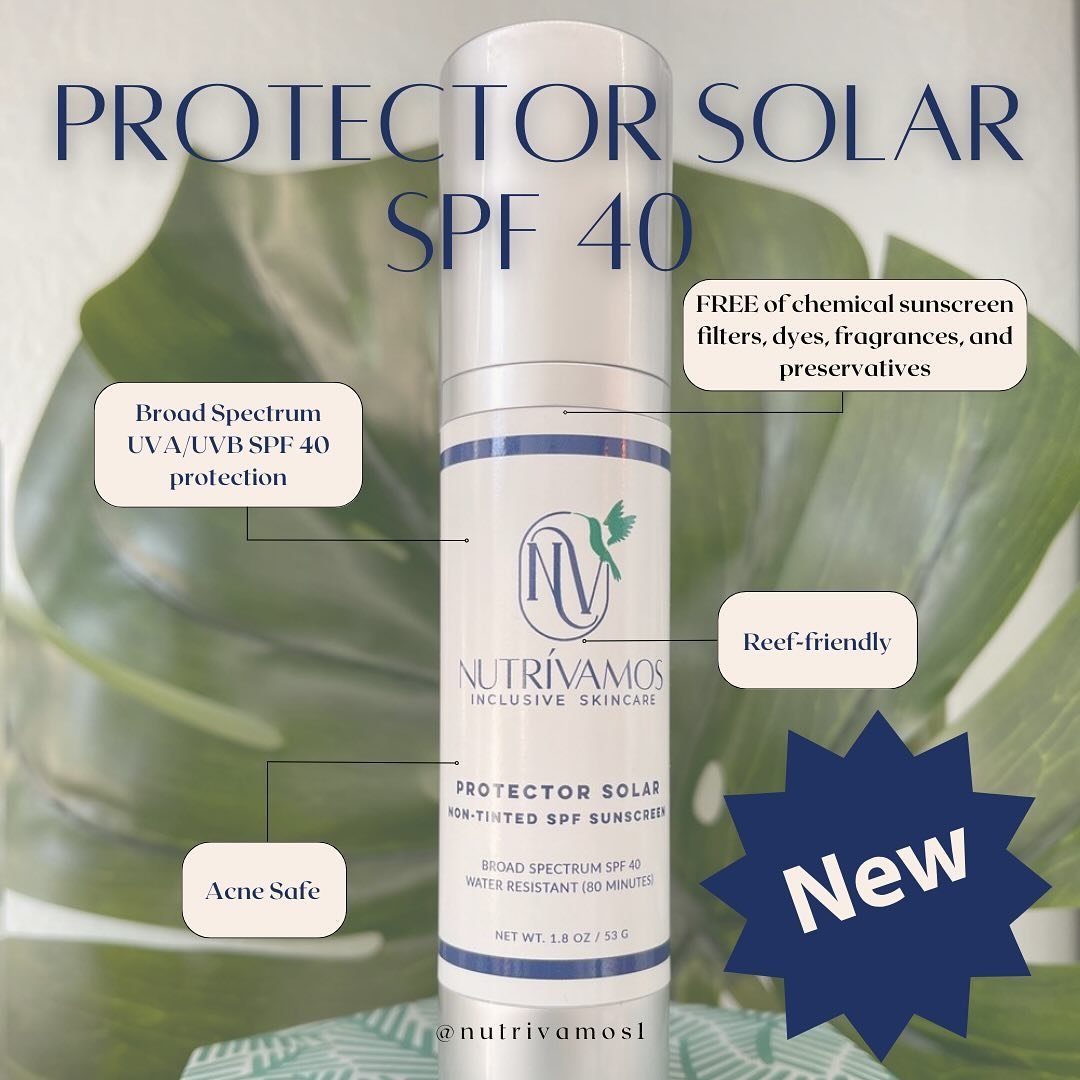 Elevate your sun care routine with the @nutrivamos1 Protector Solar SPF40 Mineral Sunscreen!

Offering unparalleled protection with a sheer matte finish, it&rsquo;s your go-to for effortless sun defense. Plus, it&rsquo;s packed with antioxidants to c
