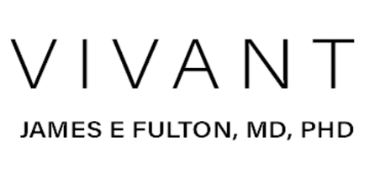 VIVANT logo with JAMES FULTON, MD, PHD printed below