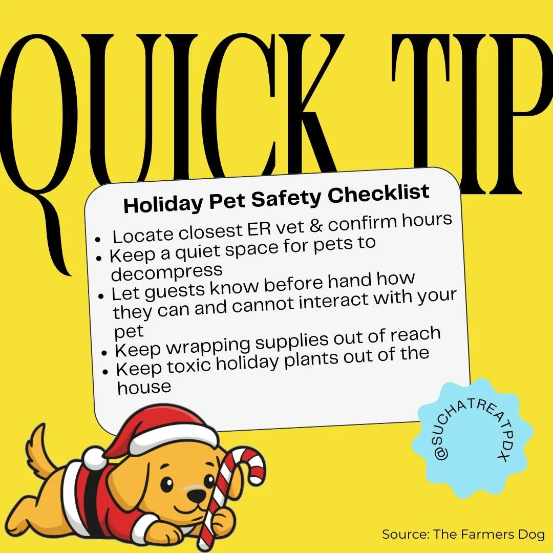 Keep your pets safe, calm and happy this holiday season!