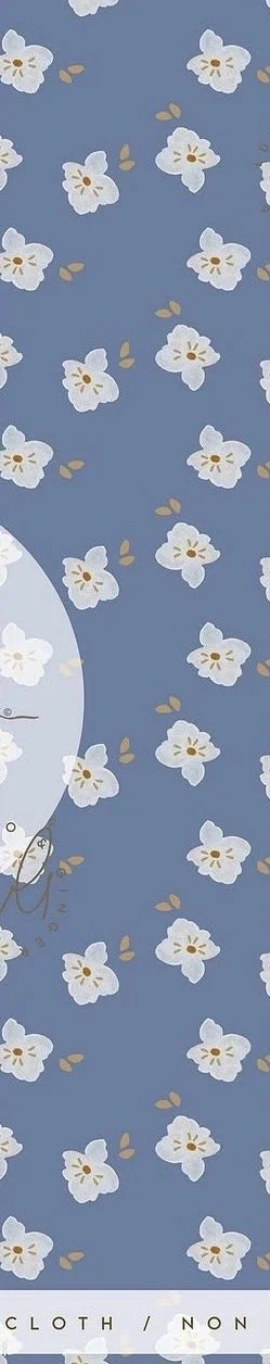 Rooster blue floral 1 PRE ORDER