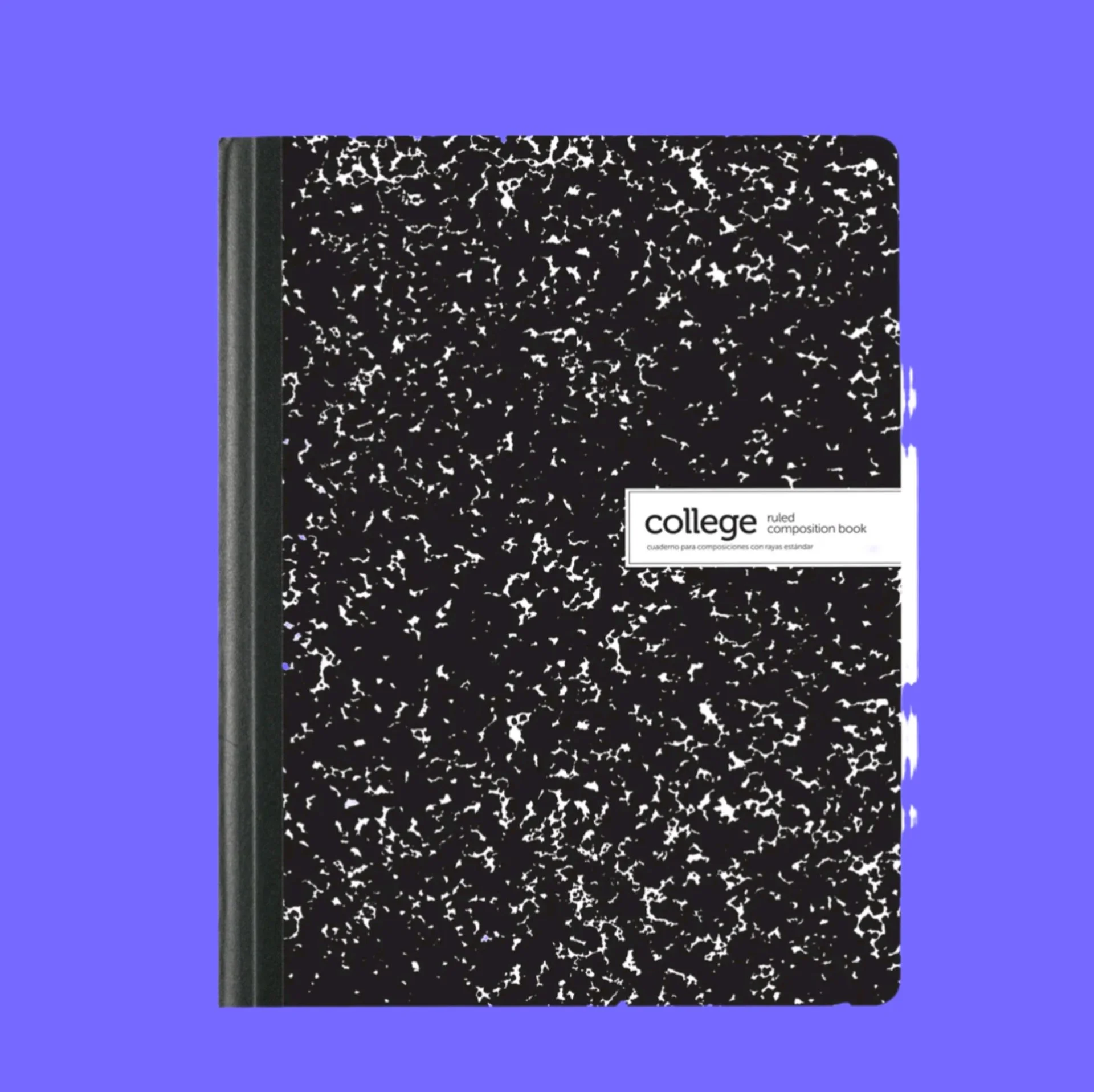 Office Depot Brand Composition Book Ruled, 100 Sheets, Black/White