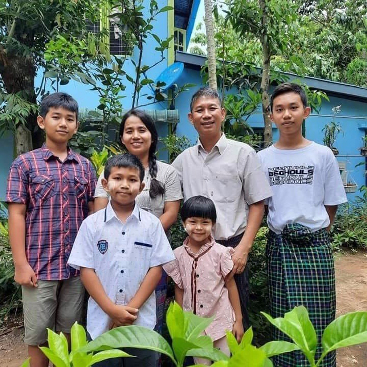 Our Director in country, Josiah, and his amazing wife, Phoebe and family. Please pray for them as the situation in Myanmar &quot;heats&quot; up. 
Thank you to all who support and pray for our ministry. 
#Myanmarmissions #orphans #education #christian