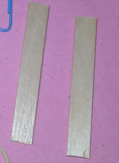 remaining popsicle sticks. Height 2.1 inch