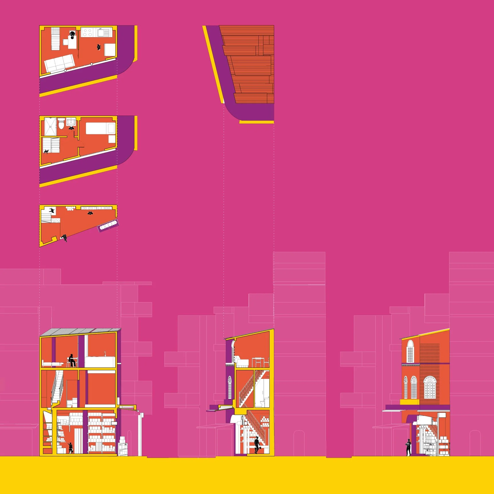 Hanoi Tube House Color Studies