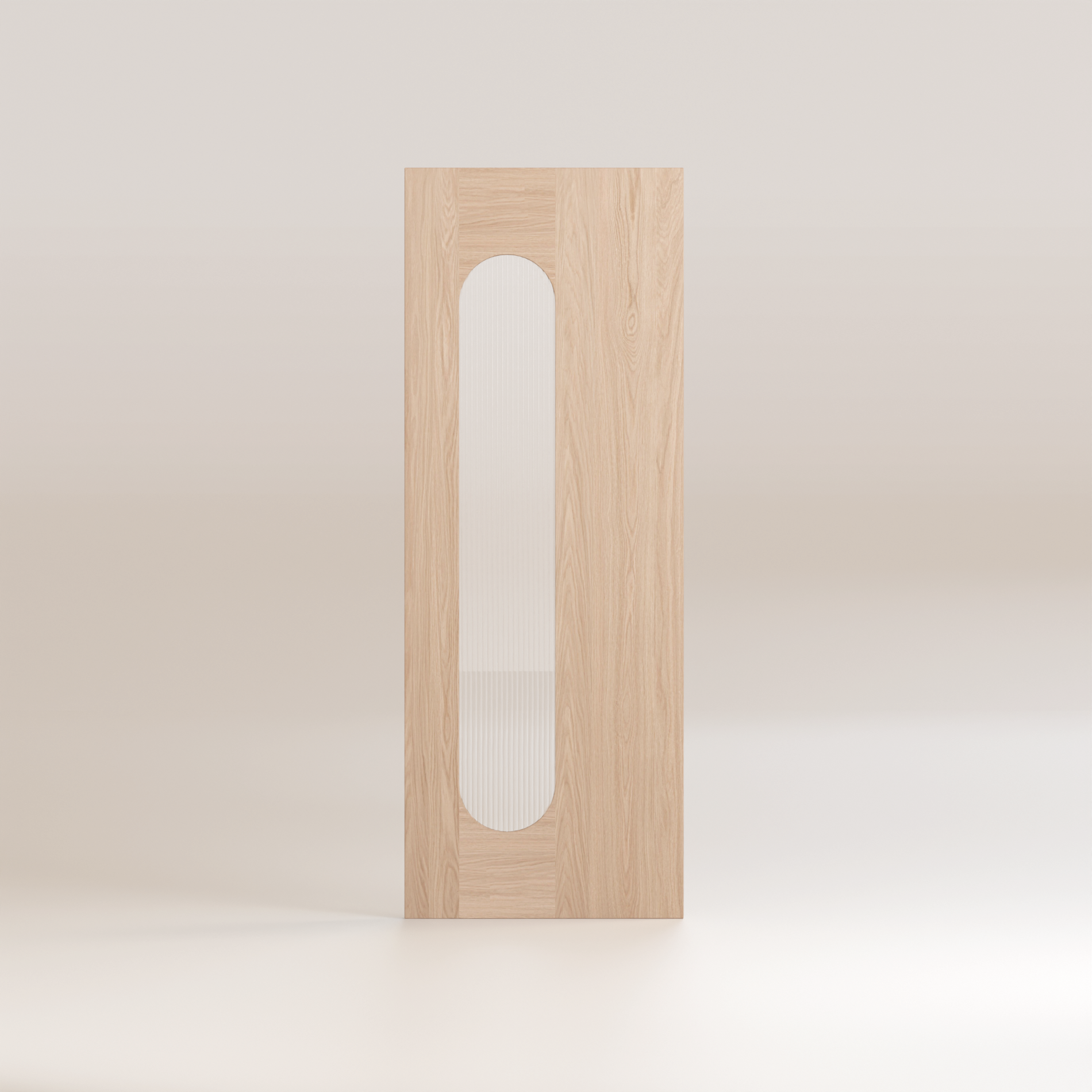 Arlo - Glass / Oak Entry Door Single (Door only)