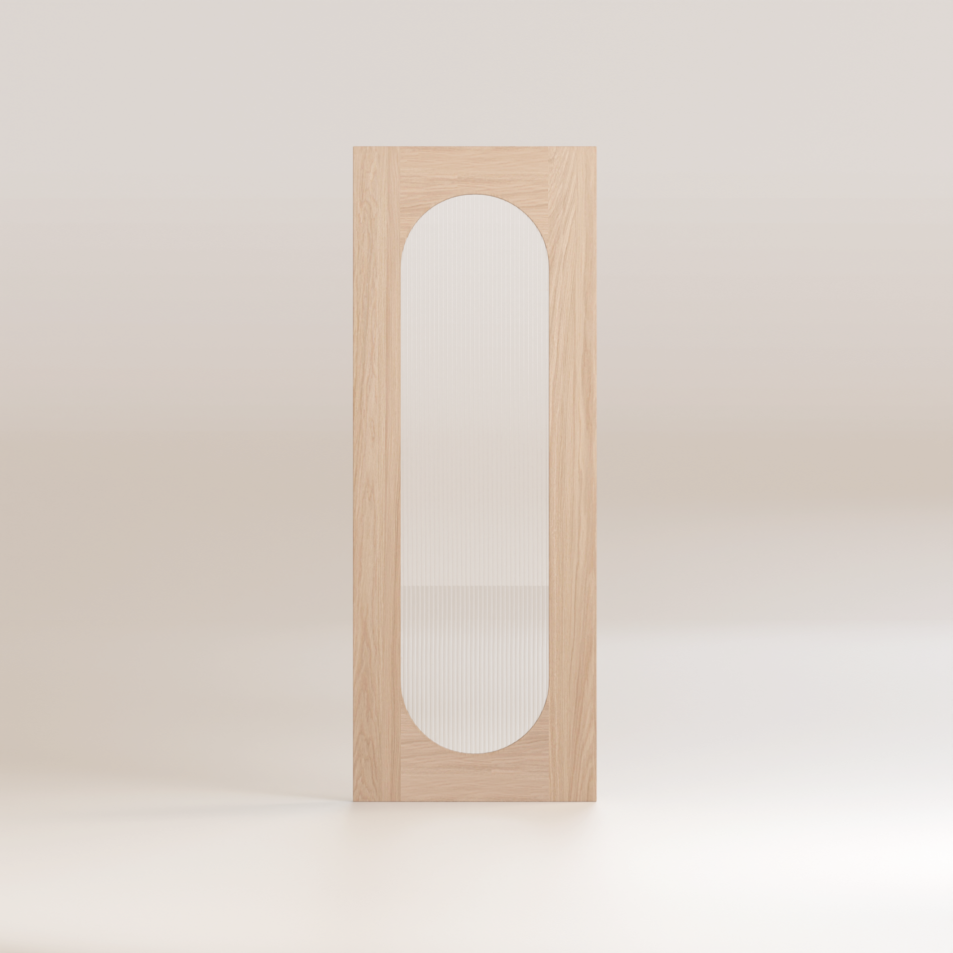 Zaya - Glass / Oak Entry Door Single (Door only)