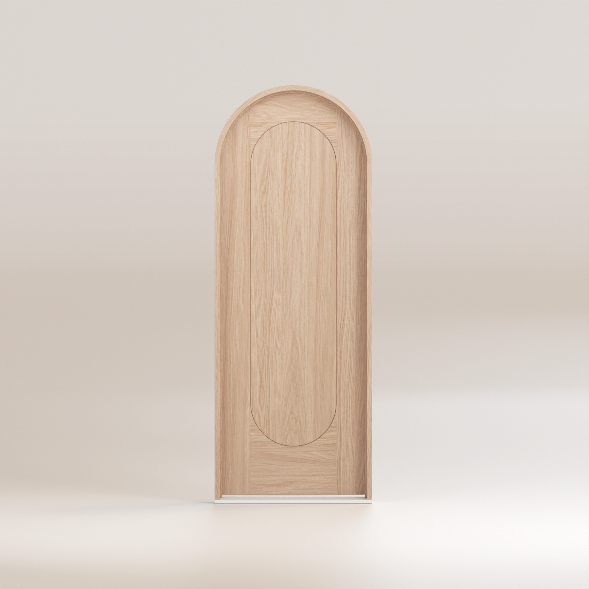 Zaya - Oak Insert Arch Entry Door Kit Single