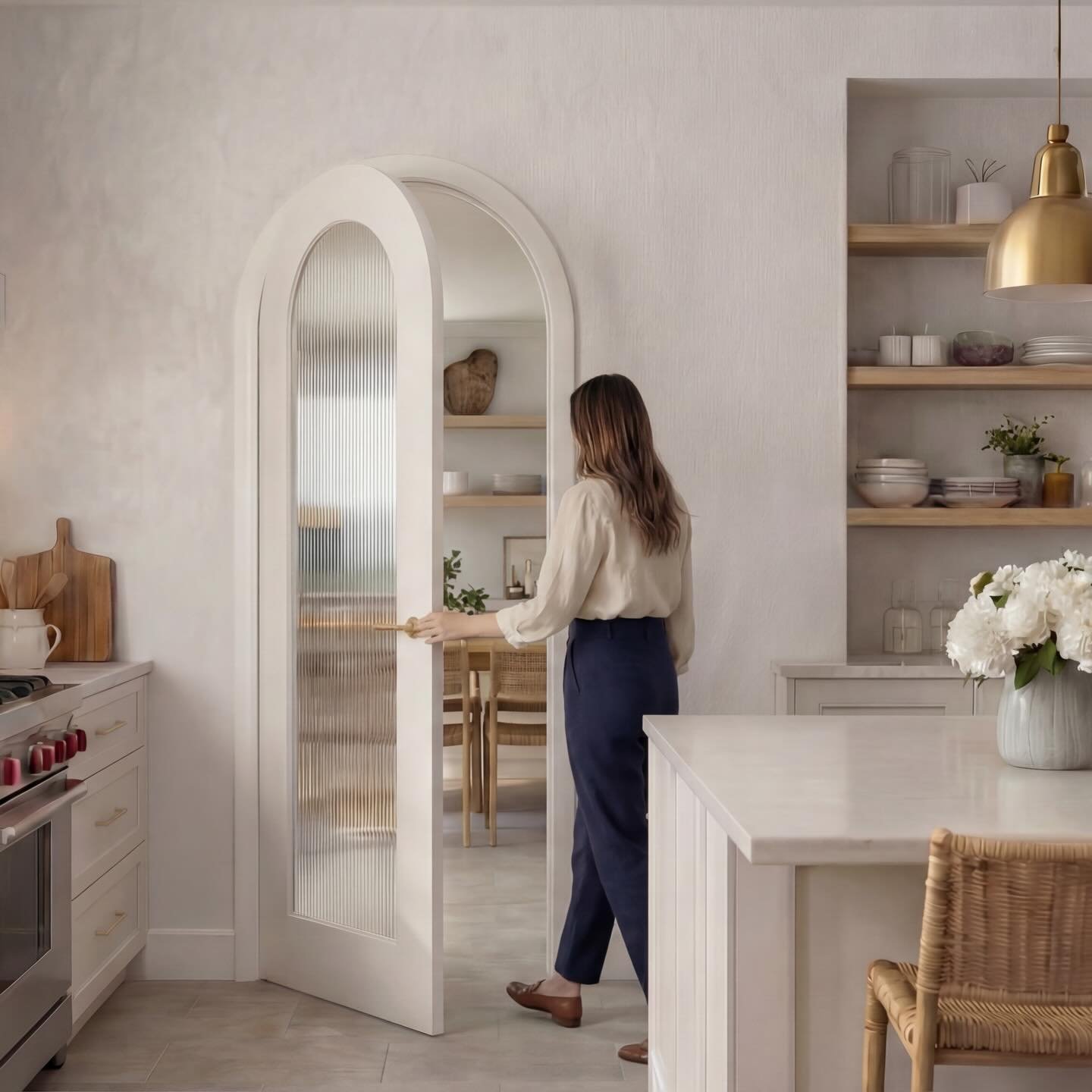 Some doors are simply for passing through&hellip; and some are made to be noticed. ✨ 

Our Saba arch door softens the space, drawing the eye with its gentle curve and timeless elegance. It&rsquo;s the kind of detail that turns a house into a feeling 