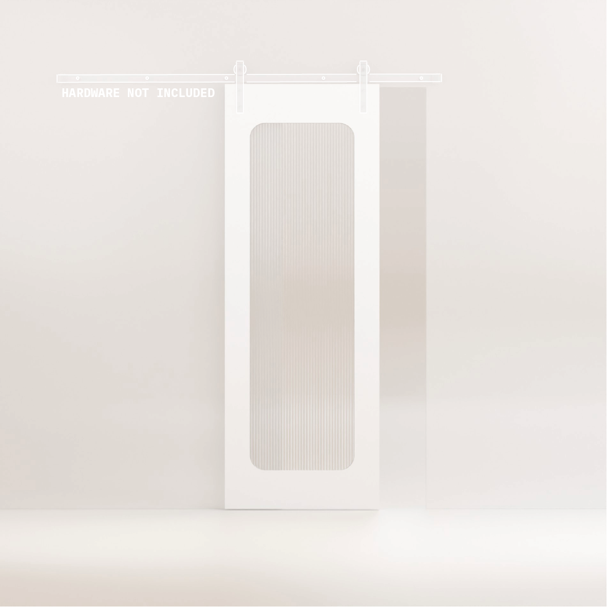 Vali - Internal Glass Square Barn Door (Door Only)