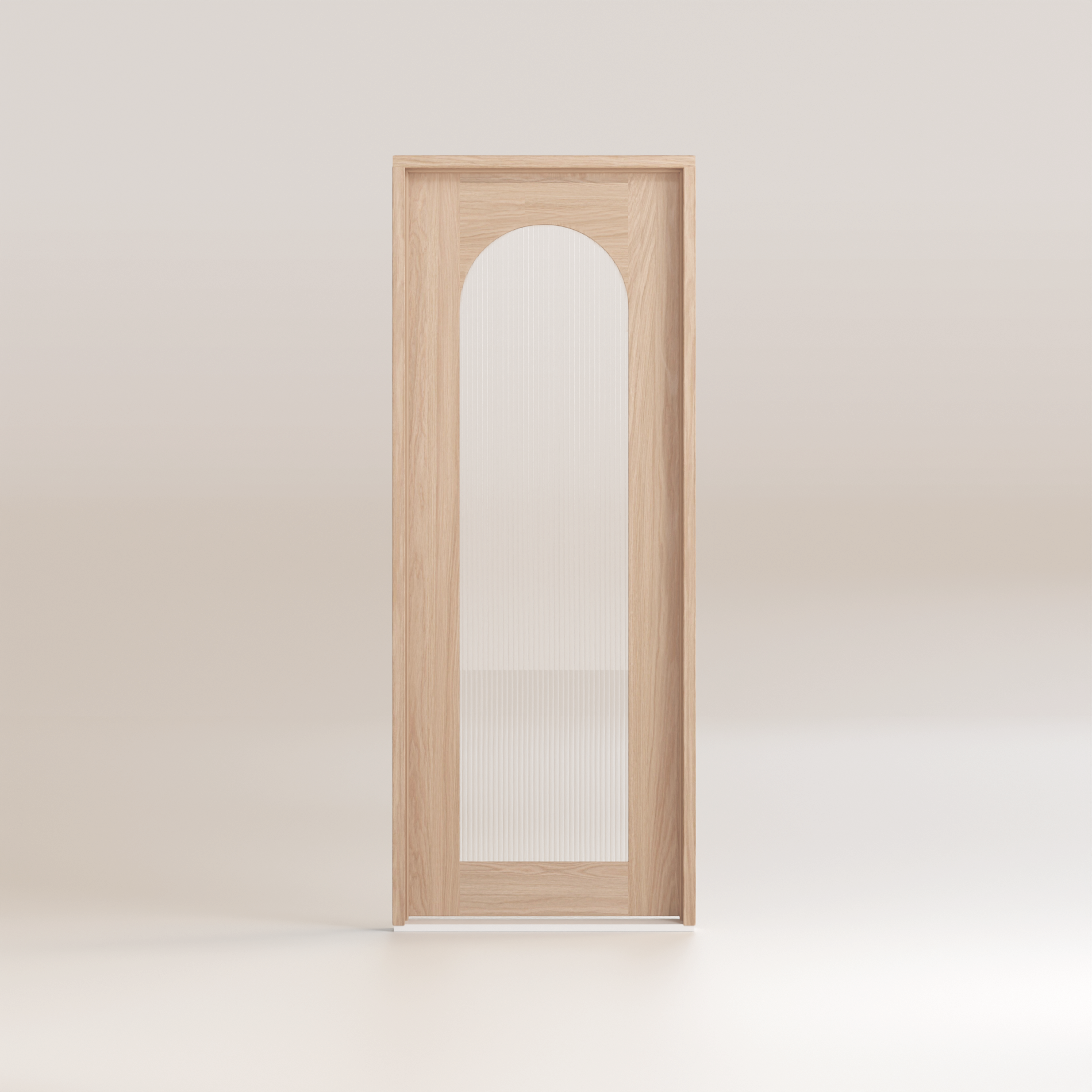 Saba - Glass/Oak Entry Door Kit Single