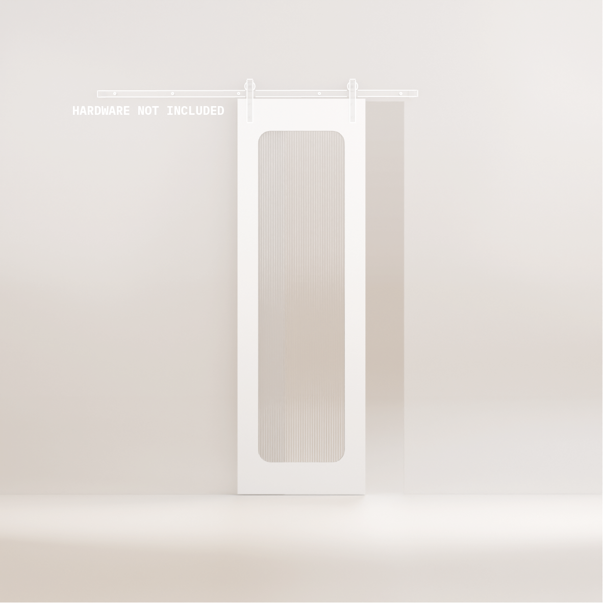 Vali - Tall Internal Glass Square Barn Door (Door Only)