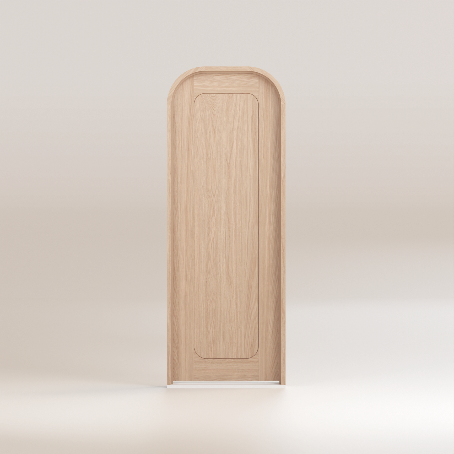 Vali - Oak Insert Full Round Entry Door Kit Single