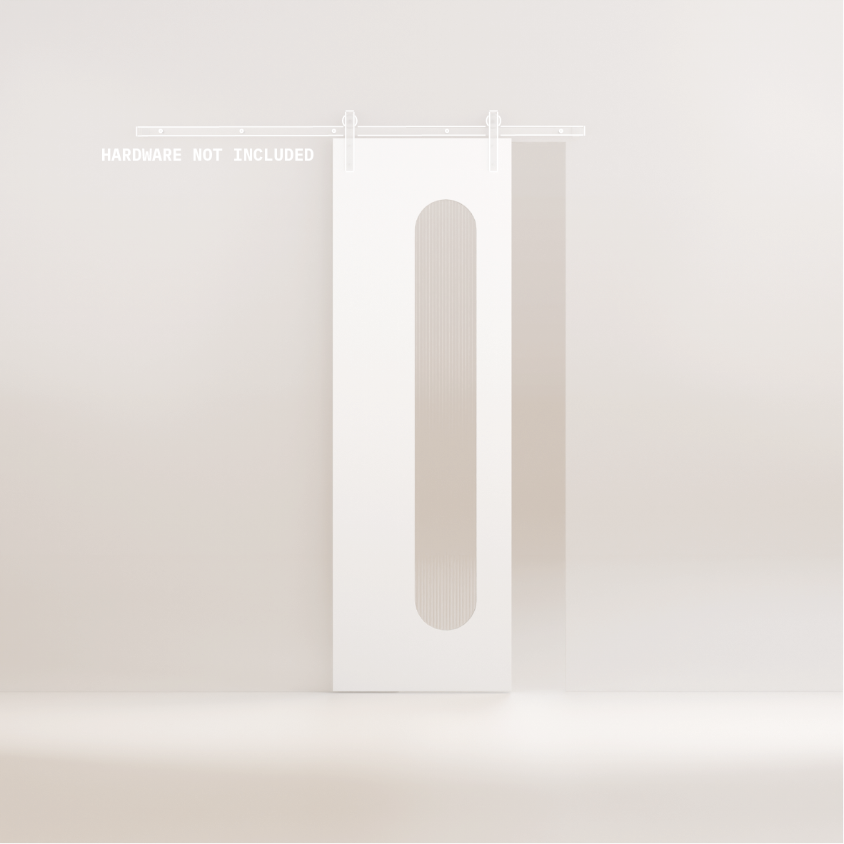 Arlo - Tall Internal Glass Square Barn Door (Door Only)