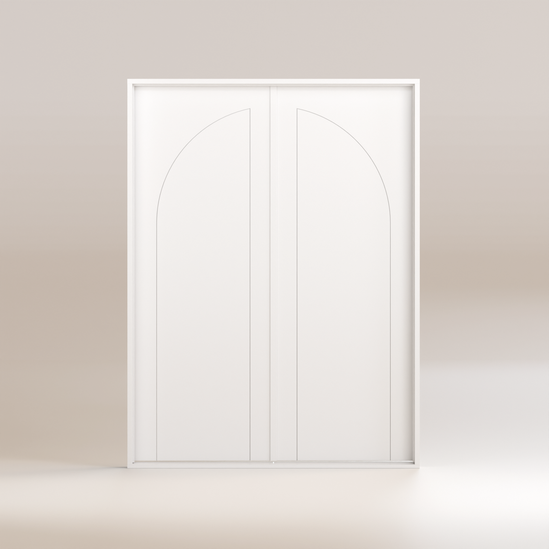 Saba - Double Square Entry Engraved Door Kit
