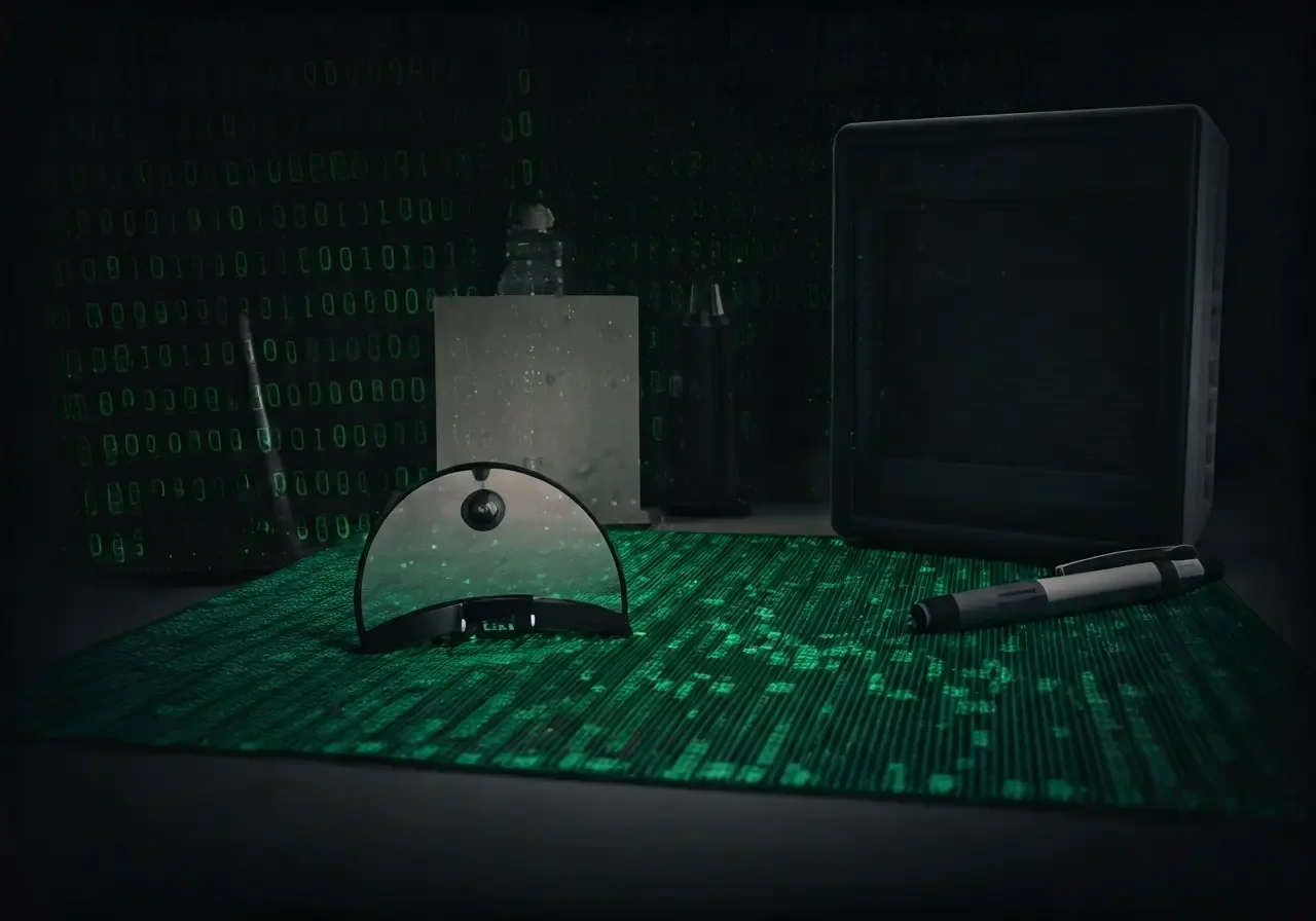 Digital forensic toolkit setup with data analysis interface, illustrating how advanced tools improve accuracy in digital investigations