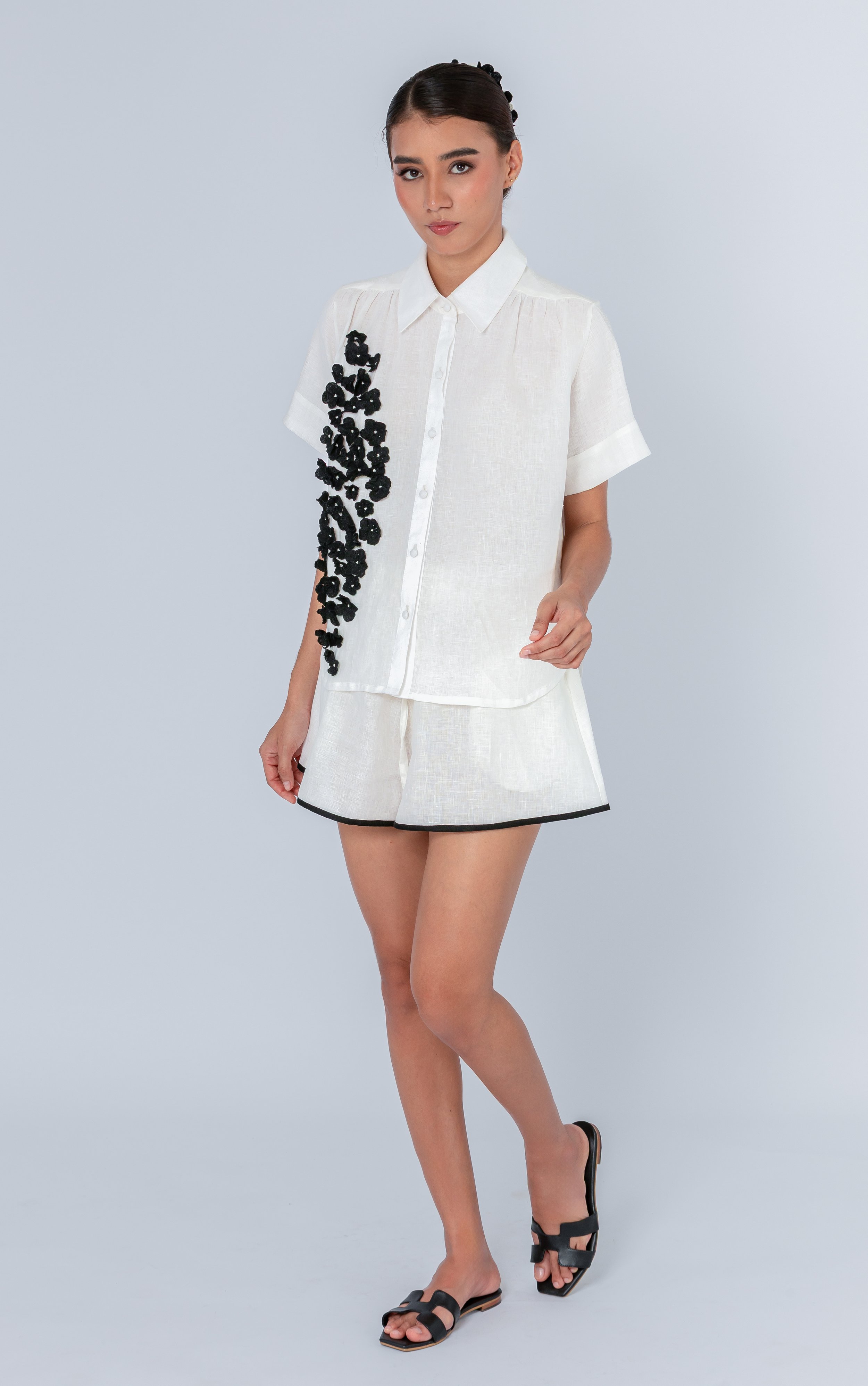 Gloria Short Sleeve Shirt – Off White