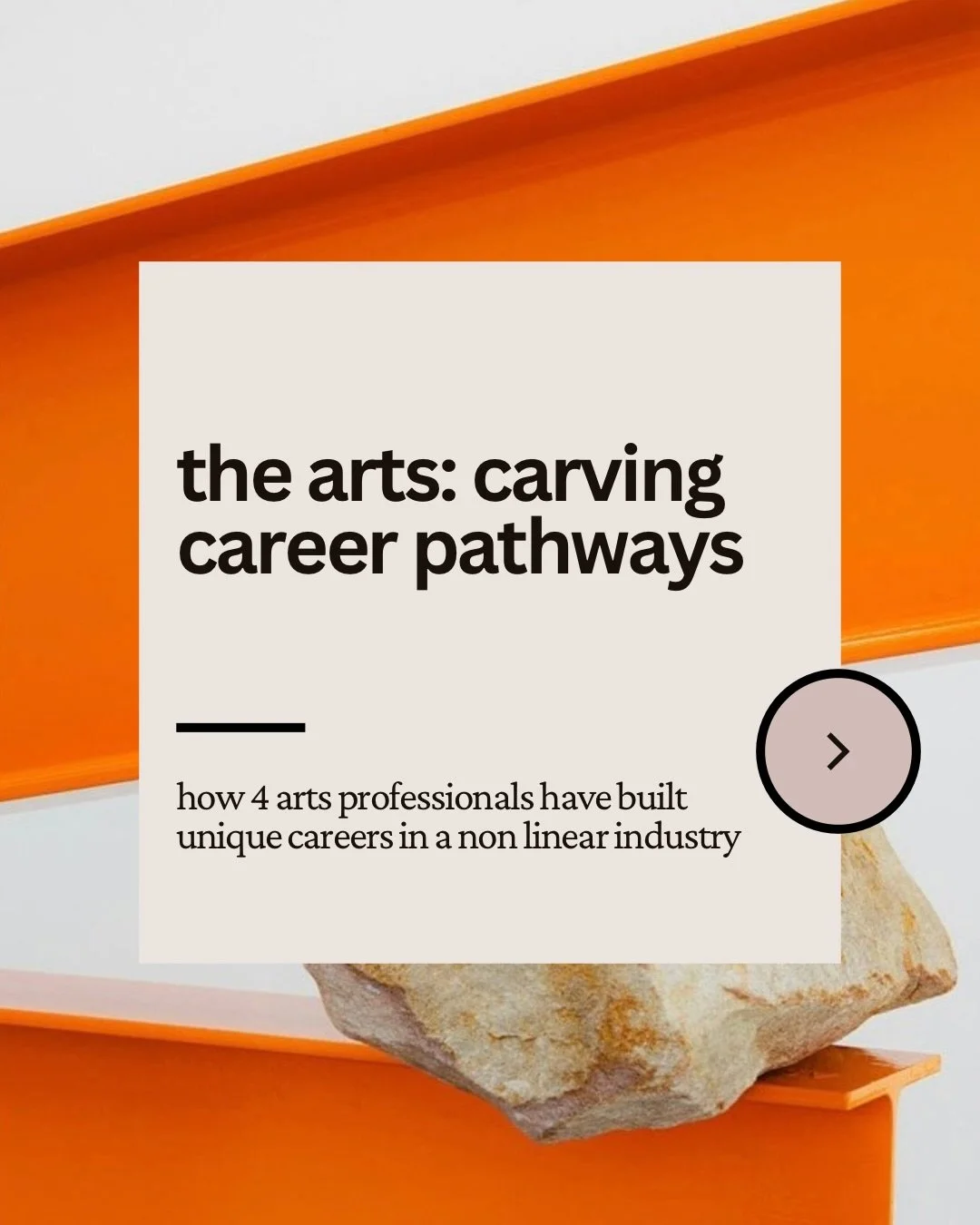 Arts careers are rarely linear. They&rsquo;re cumulative, built project by project, shaped by people &amp; unexpected turns

They take flexibility, openness &amp; a willingness to keep growing, to collaborate &amp; build meaningful relationships

You