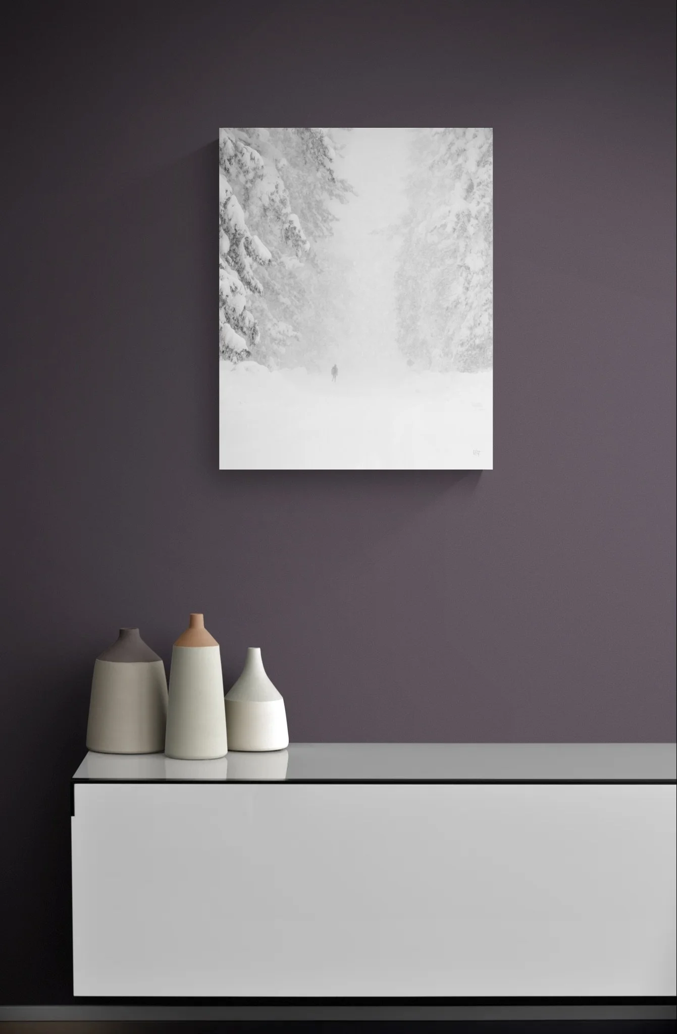 Stylish ceramic vases on white cabinet.jpeg