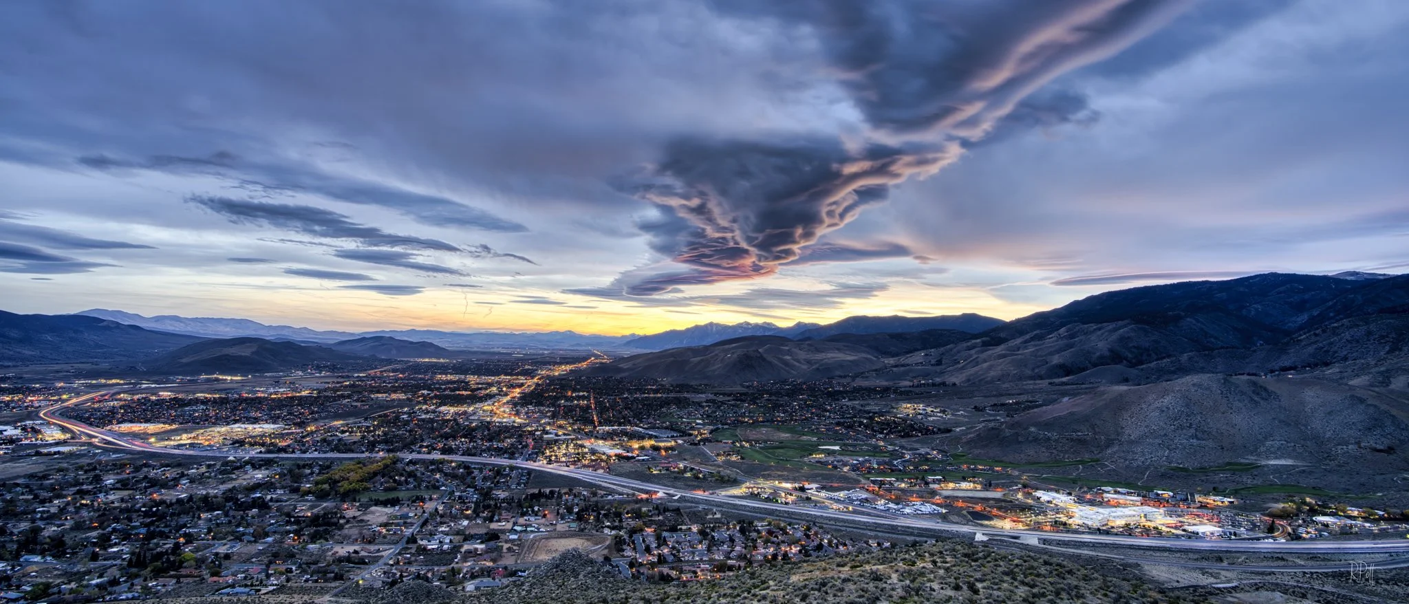 Twilight Over Carson City