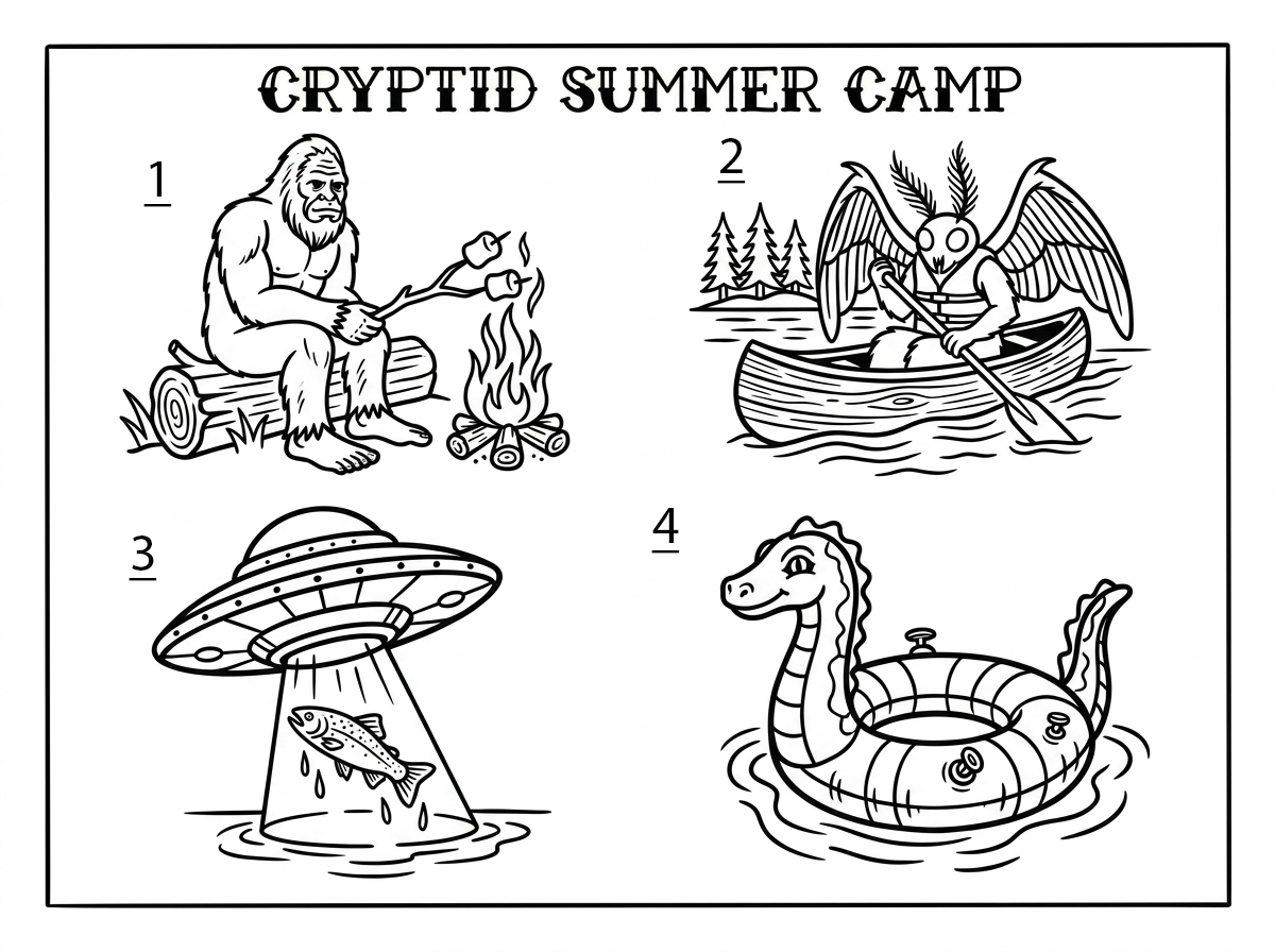 Cryptid Camp 1  (All $80 Outlines)
