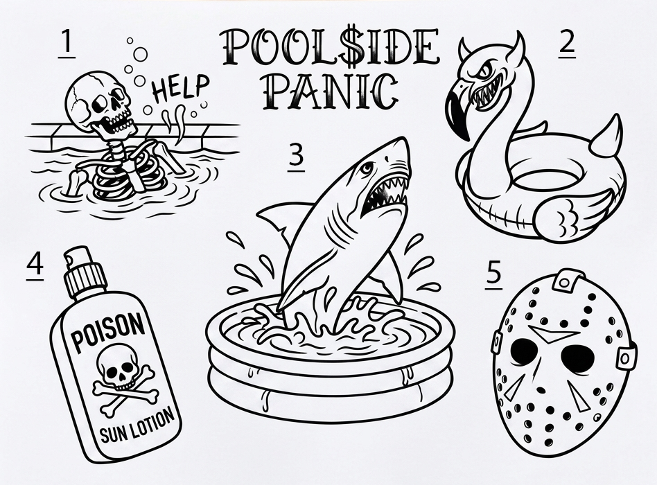 Pool Panic 2  (All $80 Outlines)
