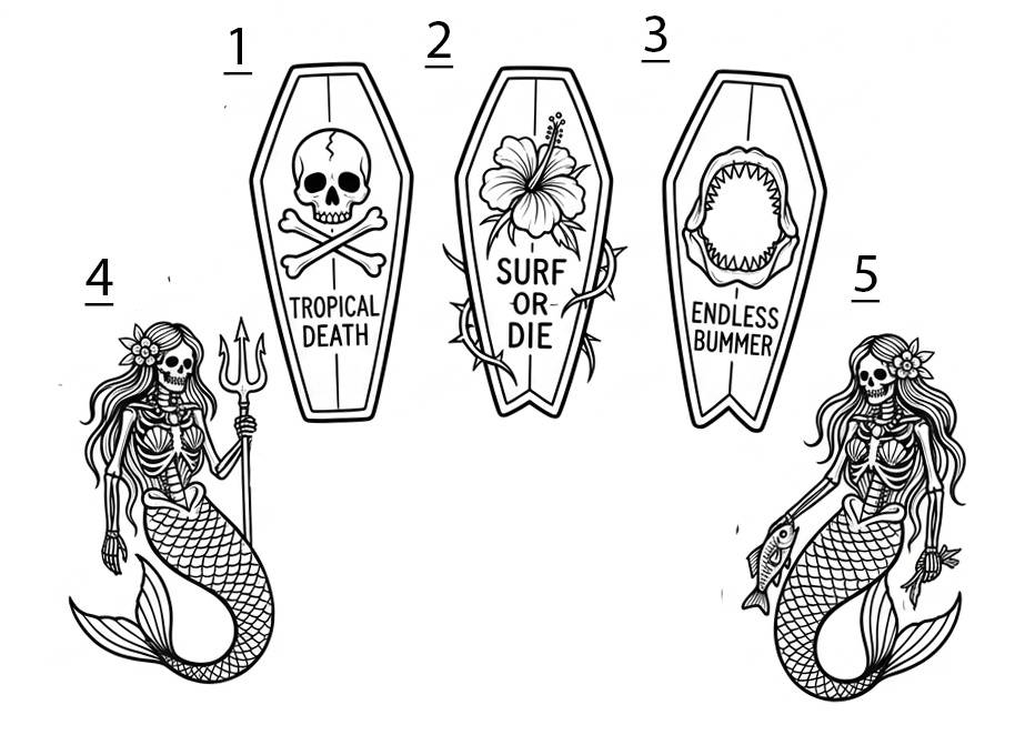 Goth Beach 1  (All $80 Outlines)