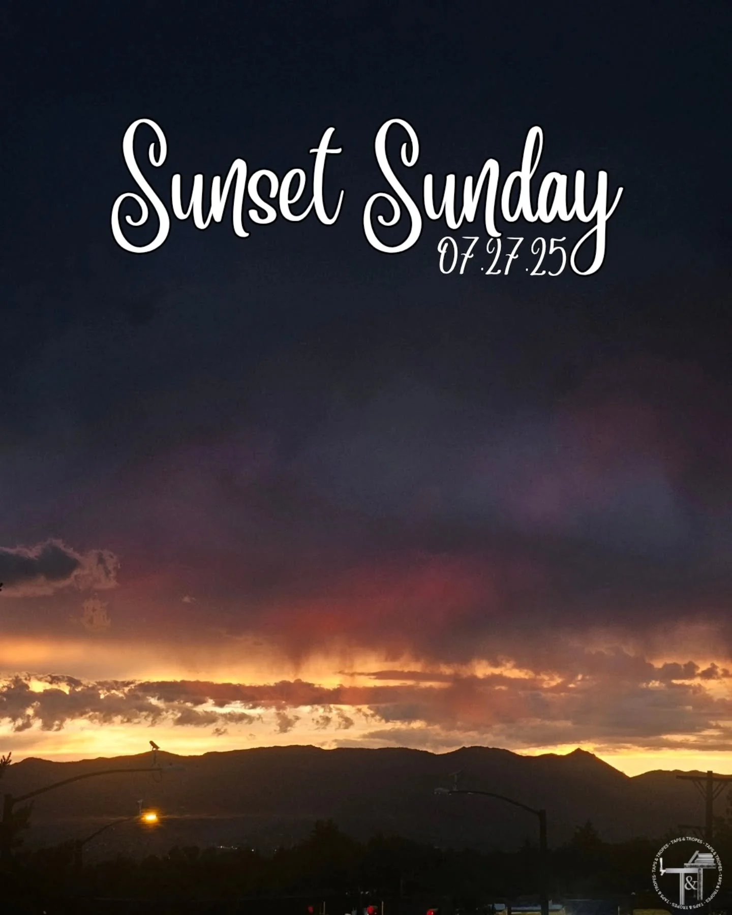 ✨️ SUNSET SUNDAY ✨️ 

Hi friends, it's been awhile! Slowly trying to get my life back together and figured what better way to dip my toes back in then with a Sunset Sunday!? Plus, I really didn't want to go the entire month of July without posting an