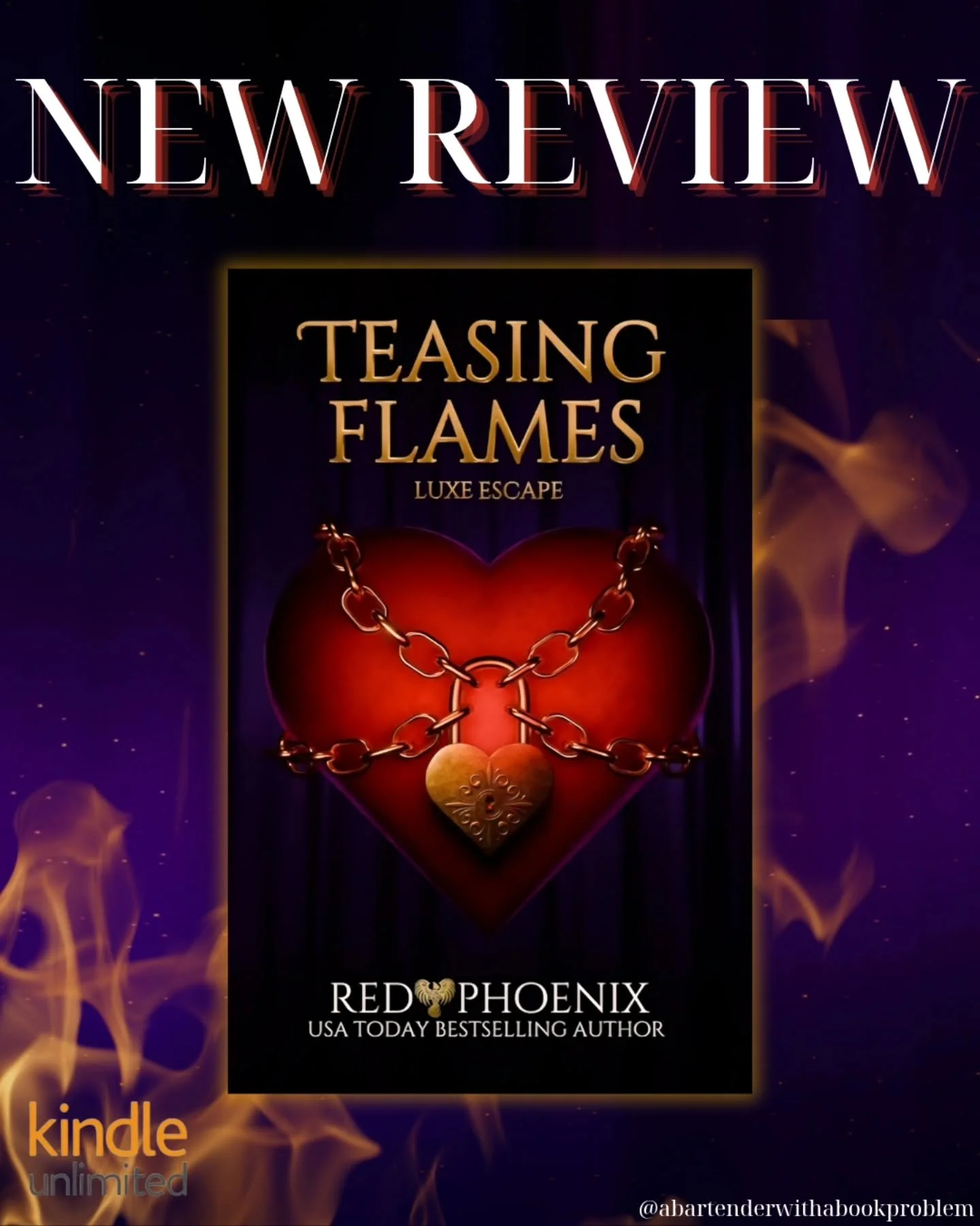 NEW REVIEW: ❤️&zwj;🔥Teasing Flames ❤️&zwj;🔥 By Red Phoenix 

Lux Escape: Book 1 

➡️ AVAILABLE IN KINDLE UNLIMITED ⬅️ 

💭
Scorching! 🔥This book is definitely teasing alright! The world of Lux is so erotic and enticing,&nbsp; I can't wait to dive 