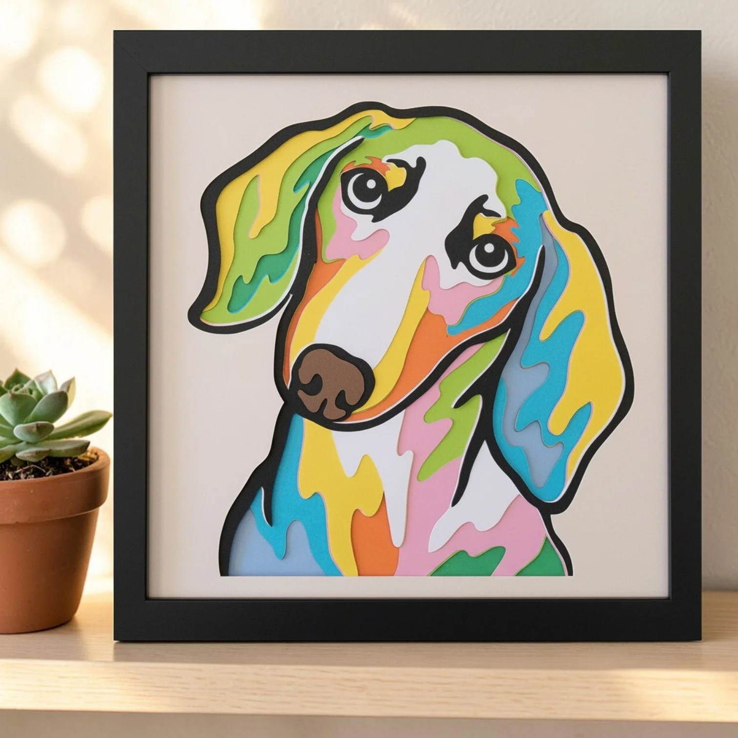 Daschshund Black Frame with Background.jpg