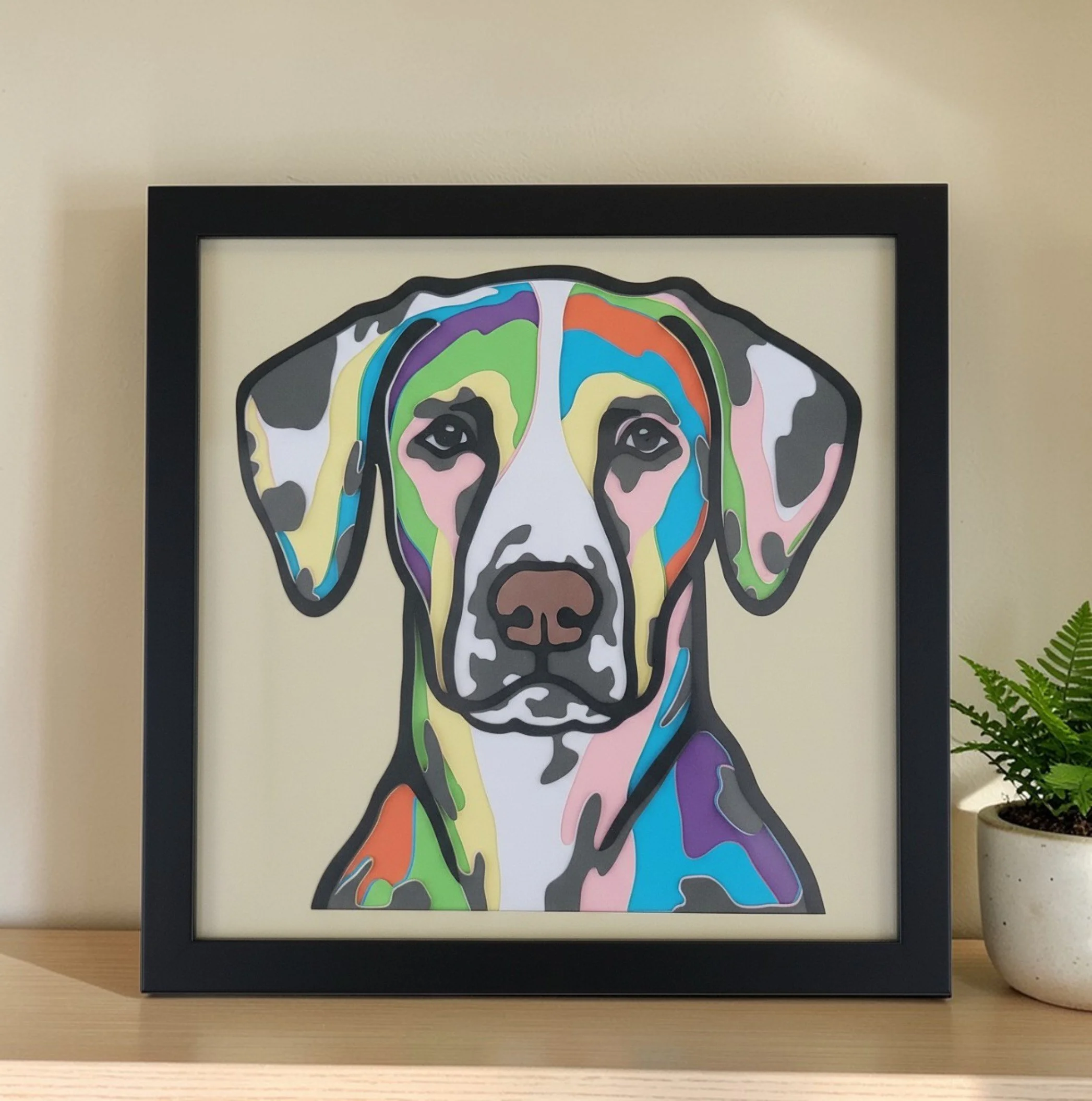 DALMATION BLACK FRAME WITH PLANT.jpg