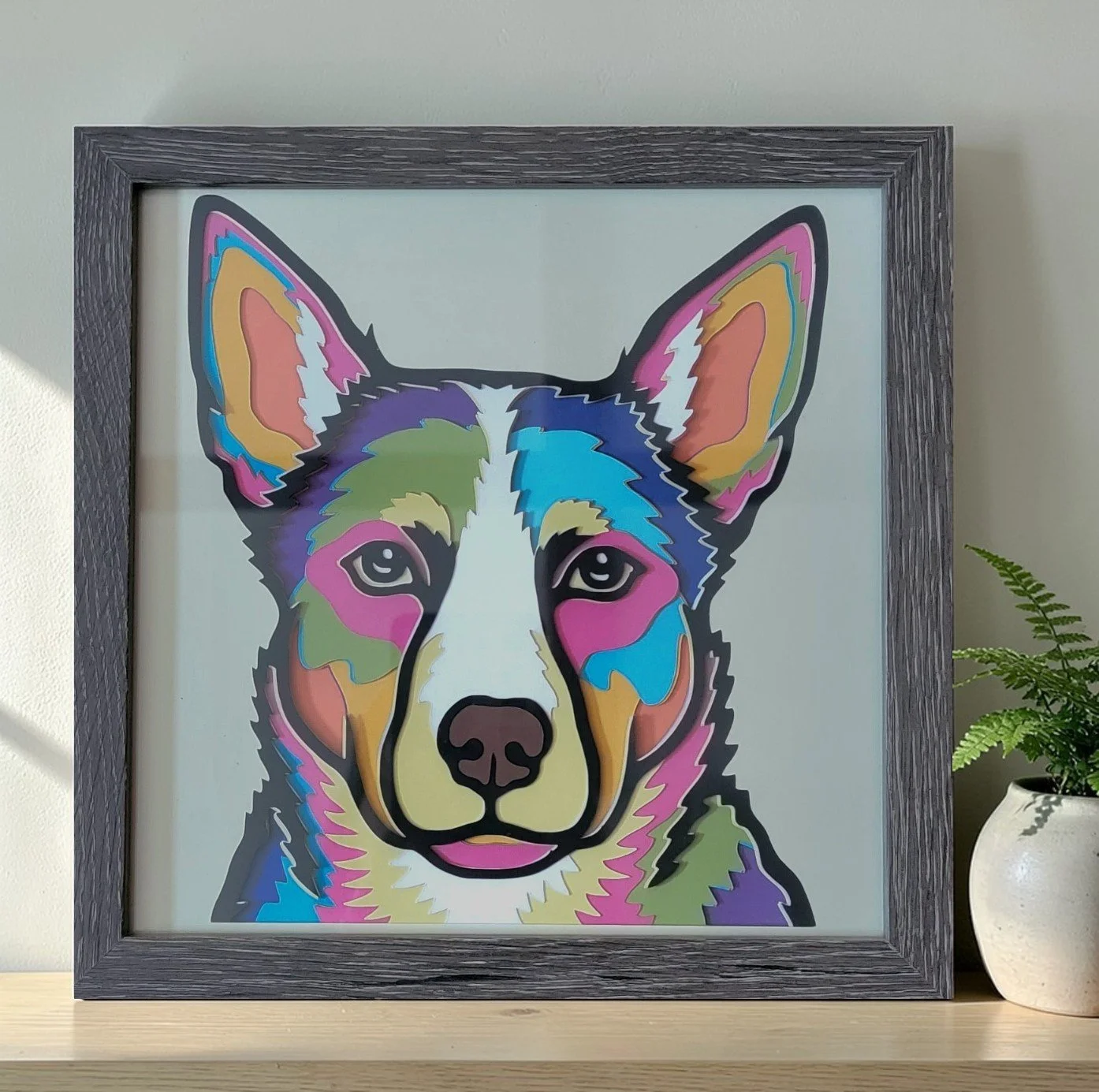 AUSTRALIAN KELPIE GREY FRAME WITH PLANT.jpg
