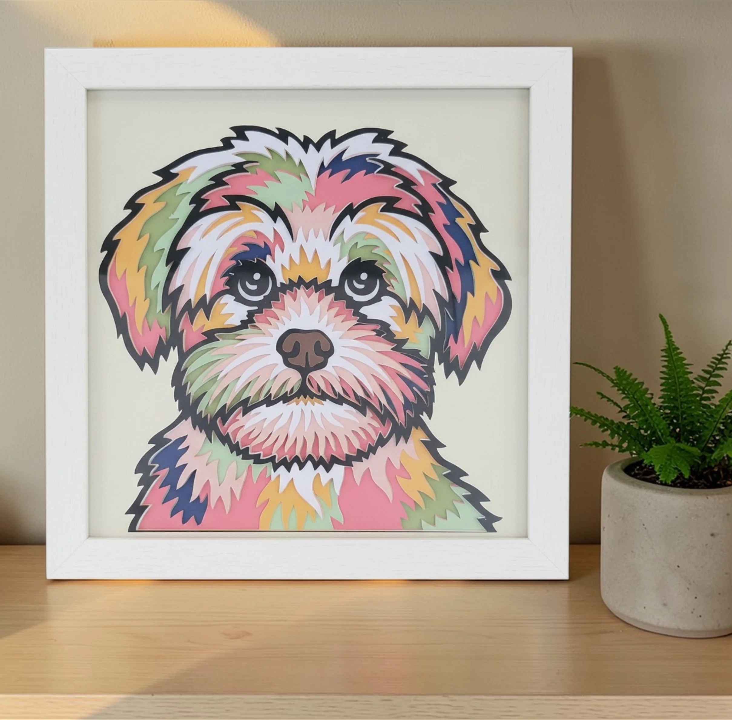 MALTESE WHITE FRAME WITH PLANT.jpg