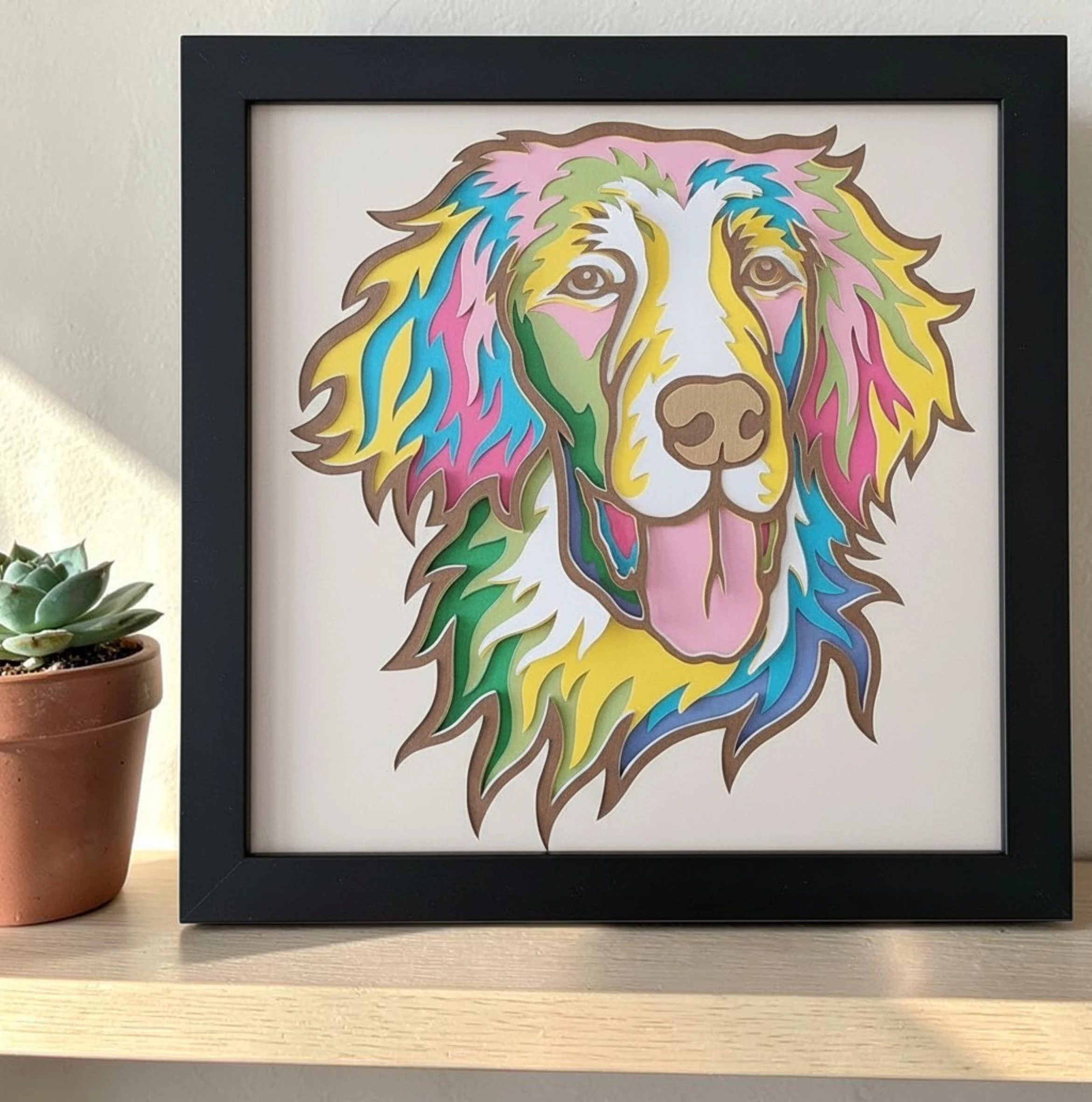 Flat Coated Retriever Black Frame with Background.jpg