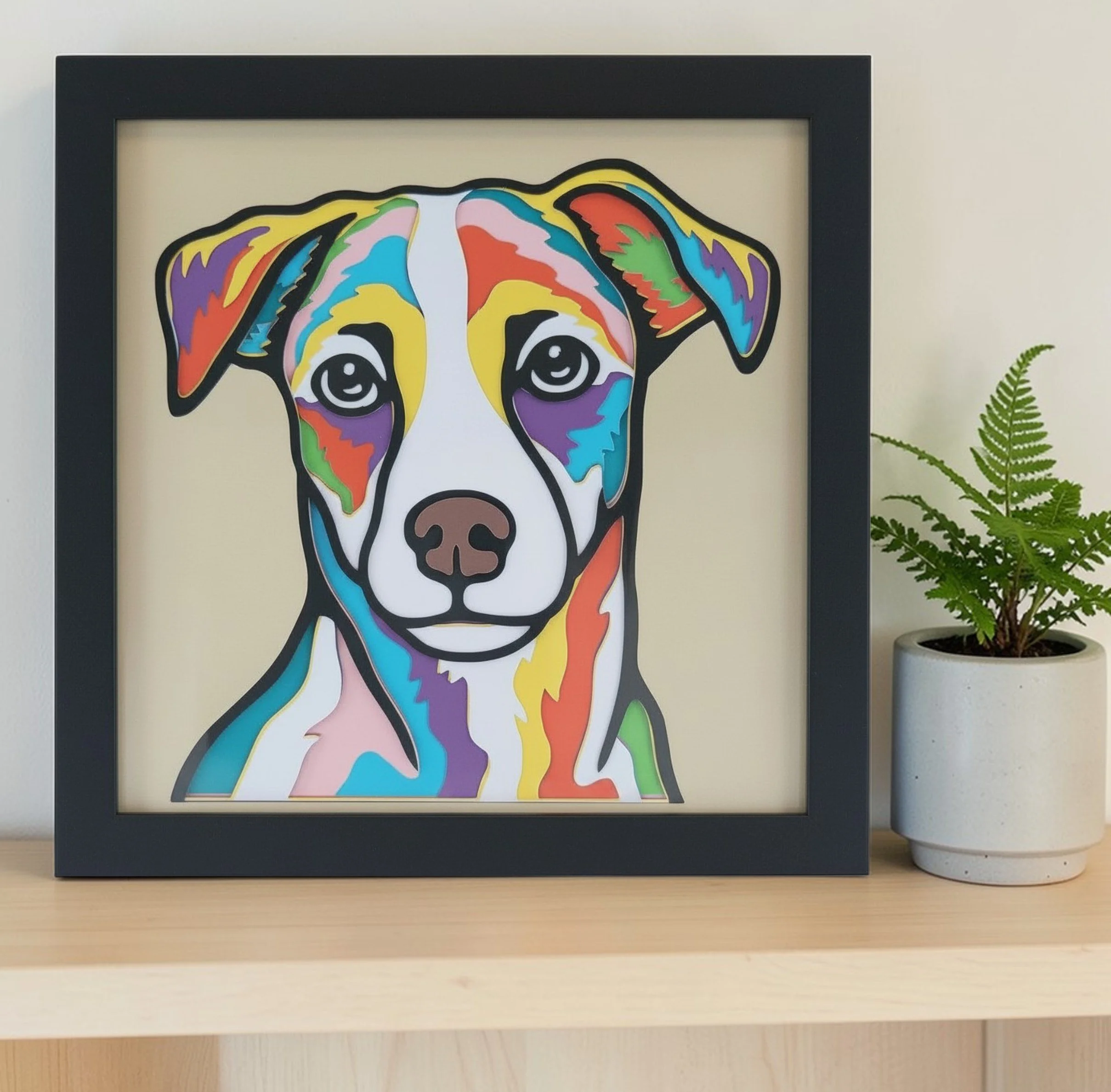 JACK RUSSELL TERRIER BLACK FRAME WITH PLANT.jpg