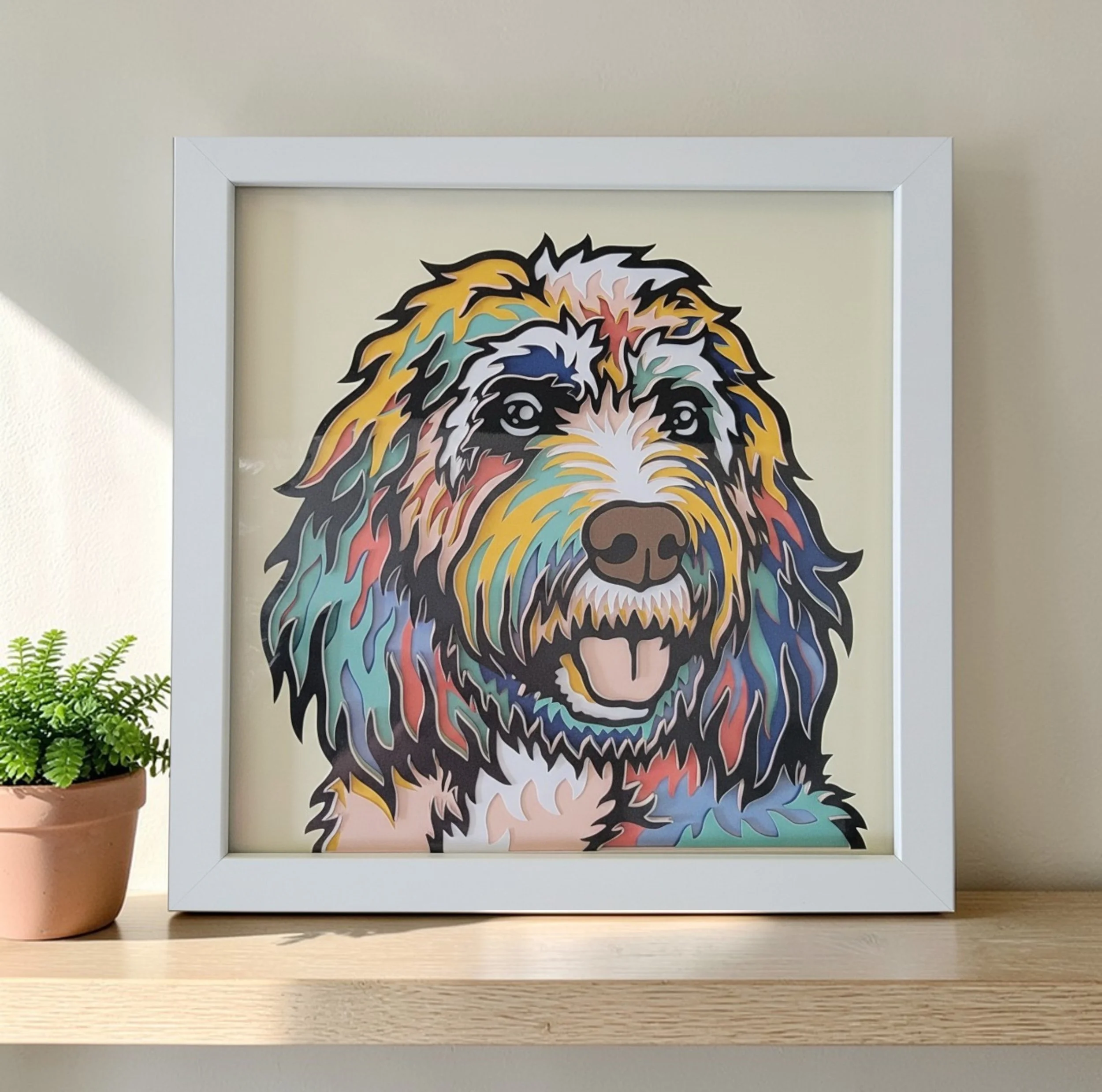 COCKAPOO WHITE FRAME WITH PLANT.jpg
